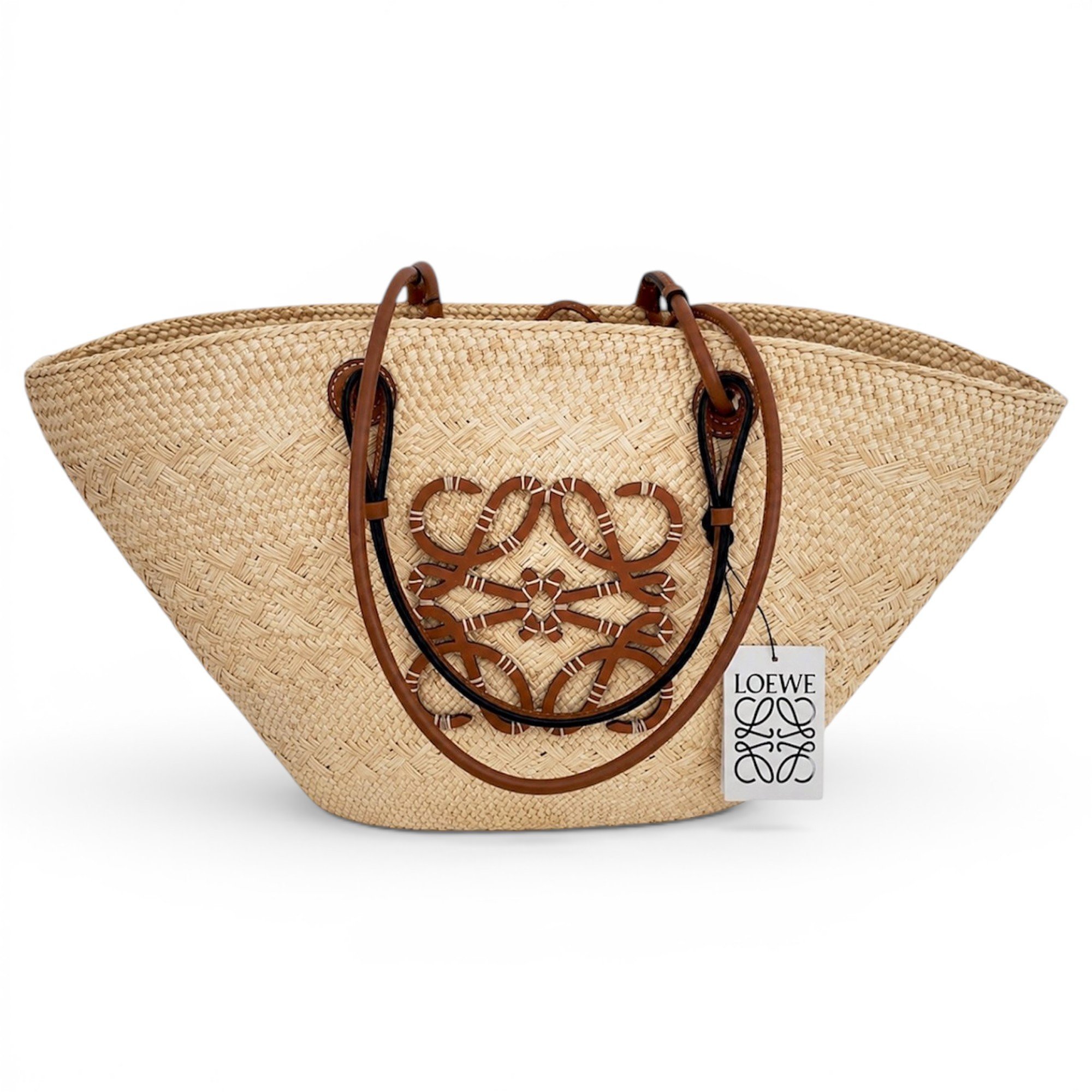 Anagram Basket leather handbag