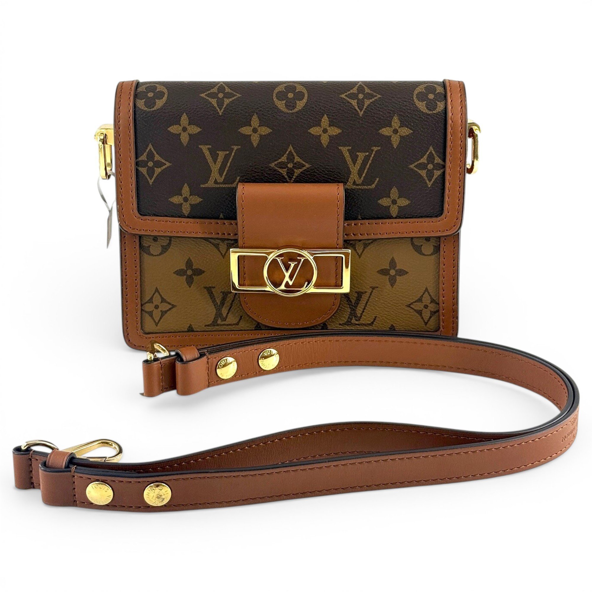 Dauphine leather handbag