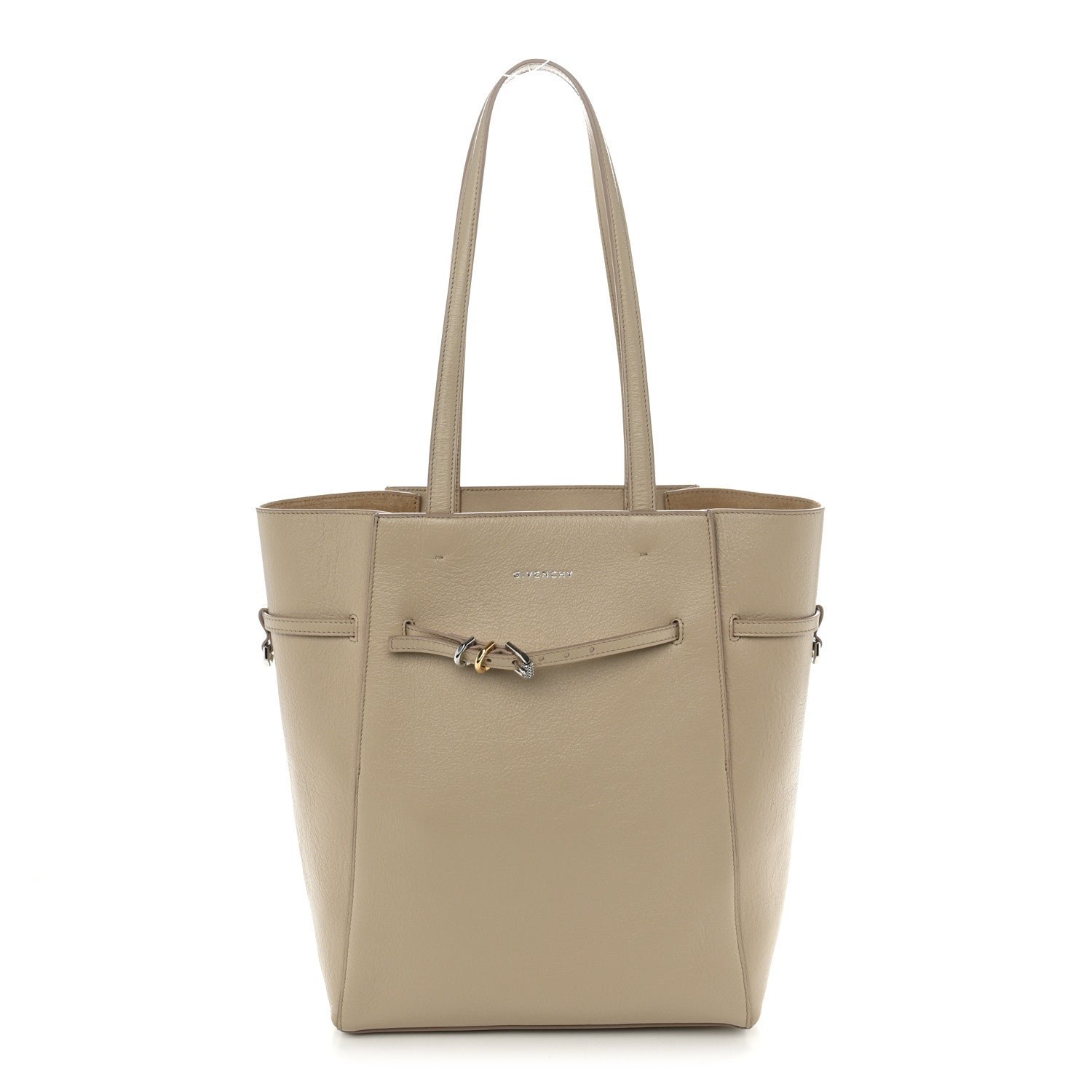 Givenchy Calfskin Voyou Medium North South Tote Natural Beige
