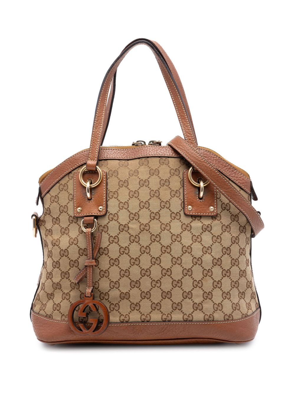 2016-2026 Medium GG Canvas Charm Dome satchel