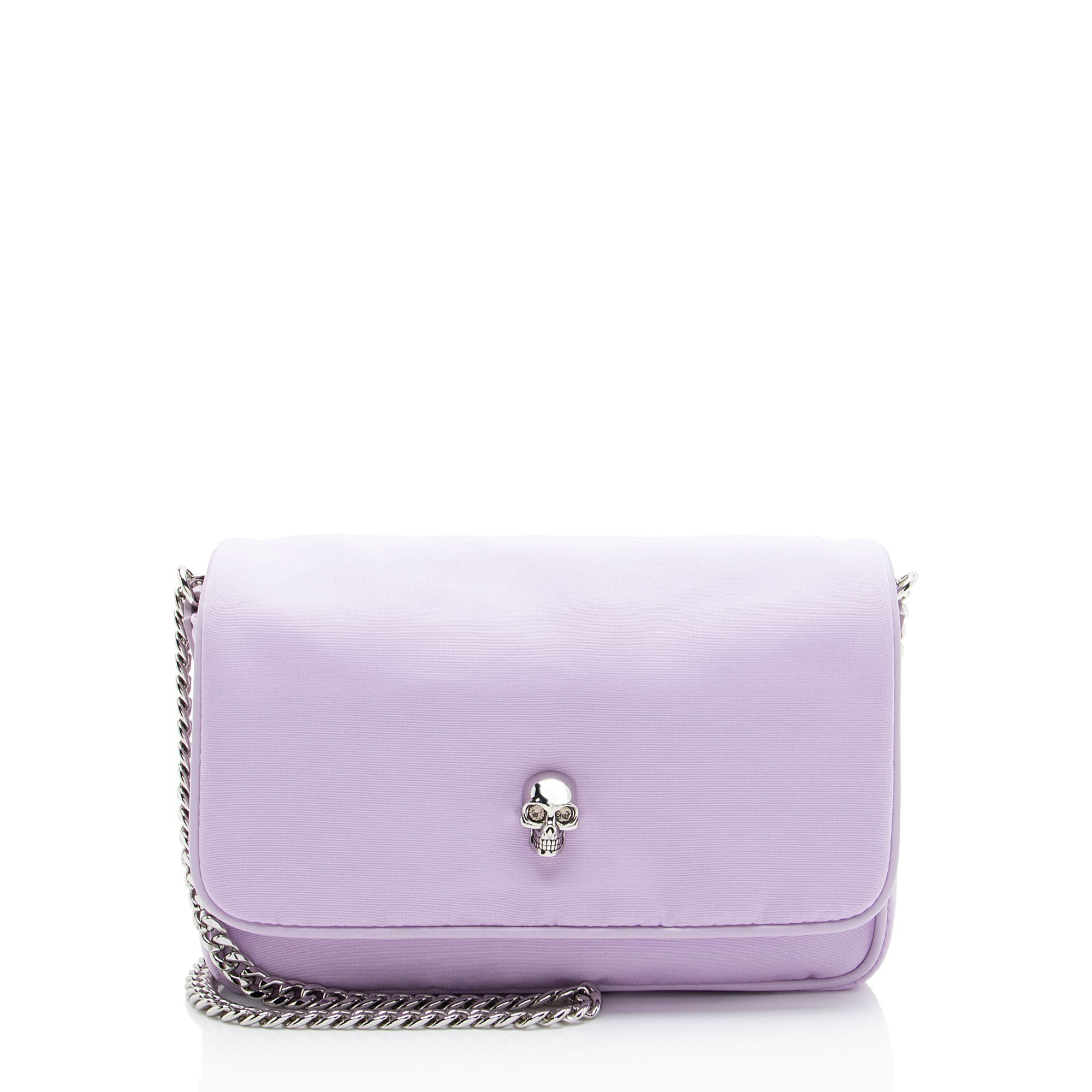 Skull leather crossbody bag