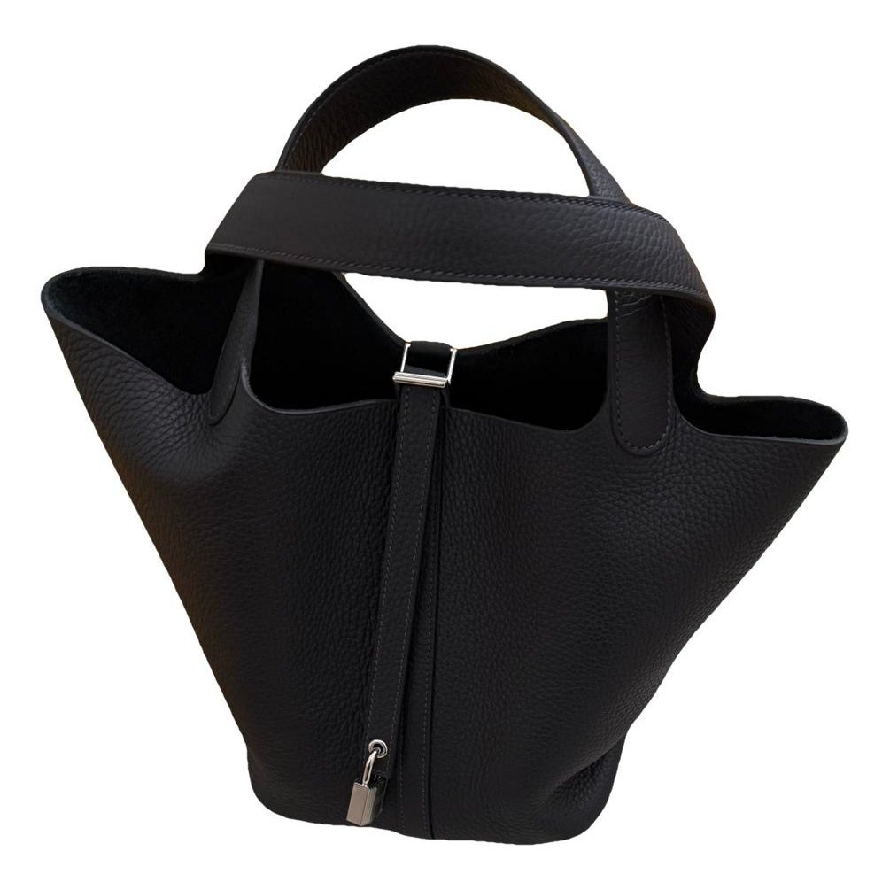 Picotin leather tote