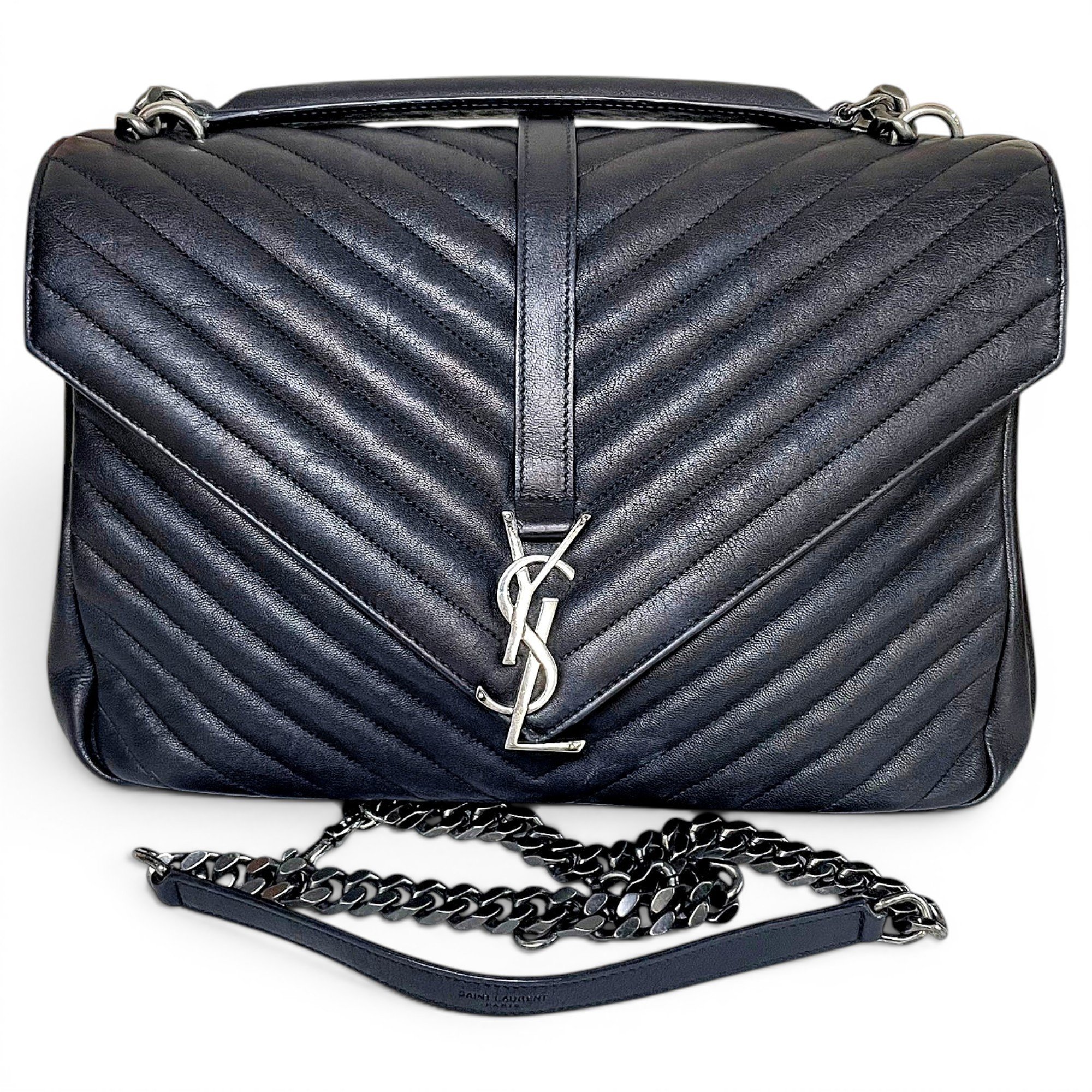 Collége monogramme leather handbag