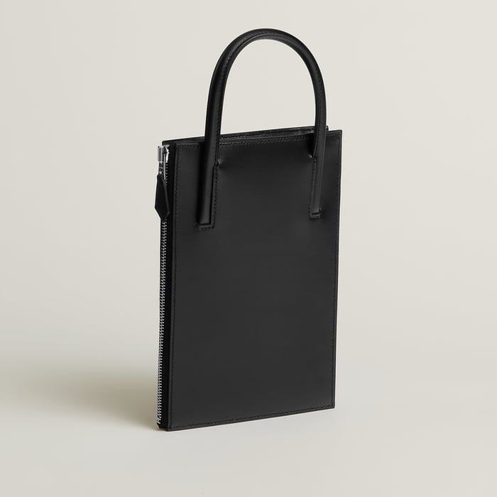 Noir Hermès Cadenas Clutch