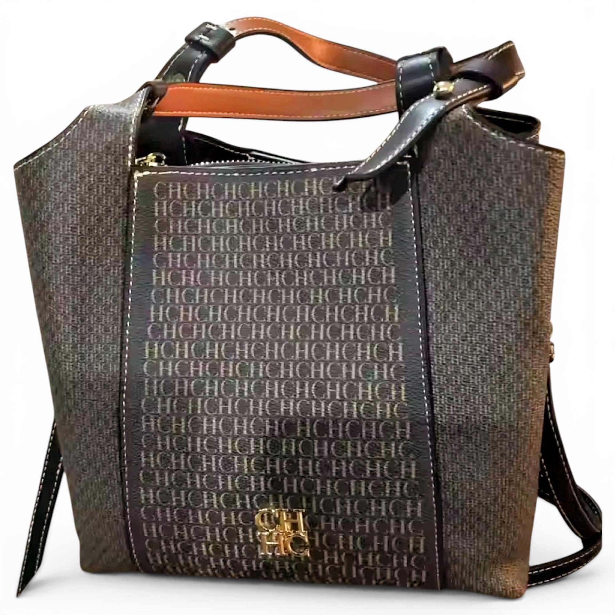 Vegan leather tote