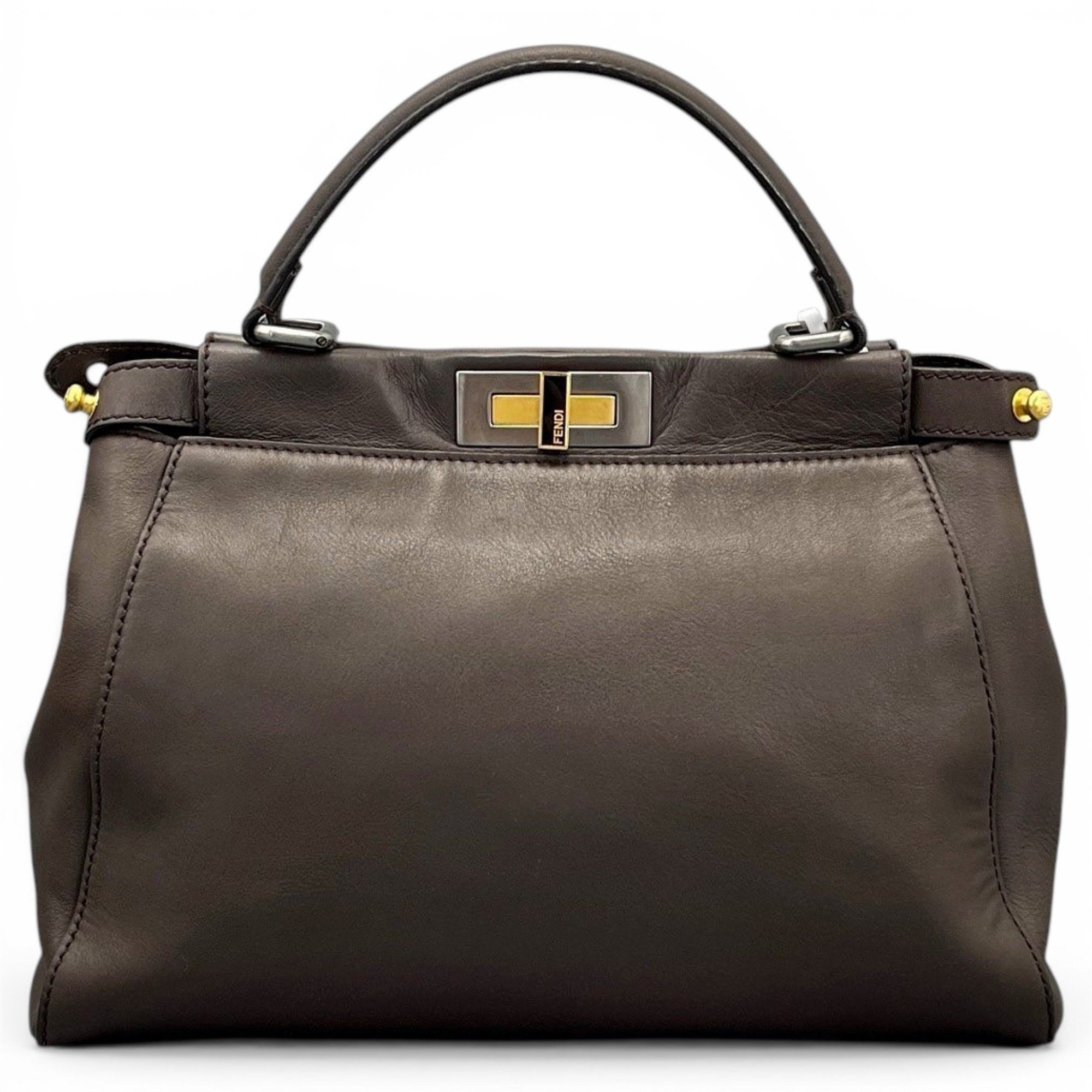 Peekaboo leather handbag
