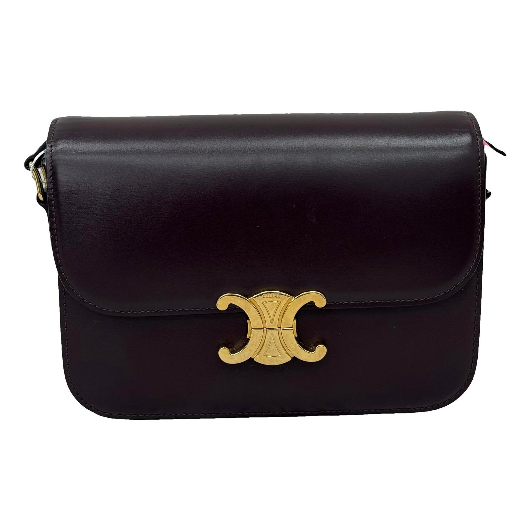 Triomphe leather handbag