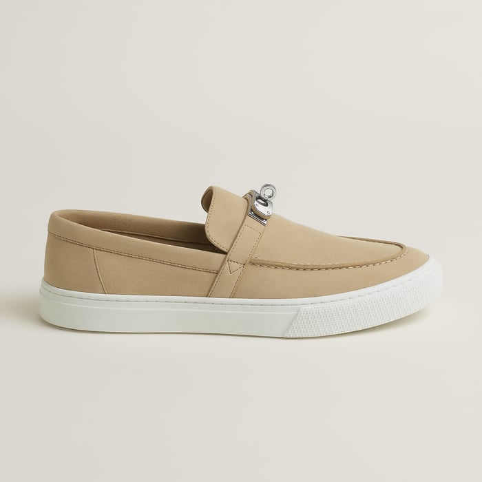 Beige Lin Game Slip-on Sneaker
