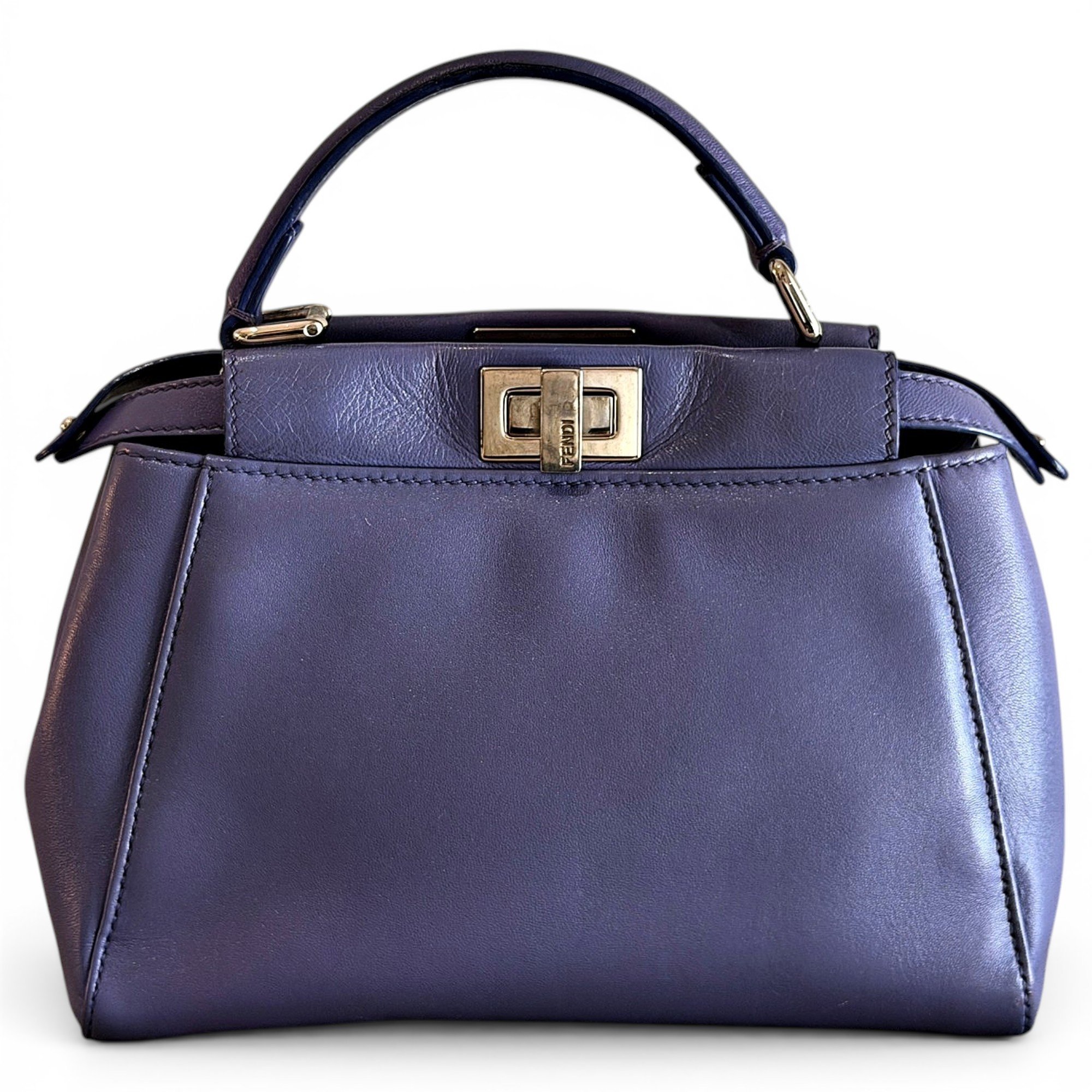 Peekaboo leather handbag