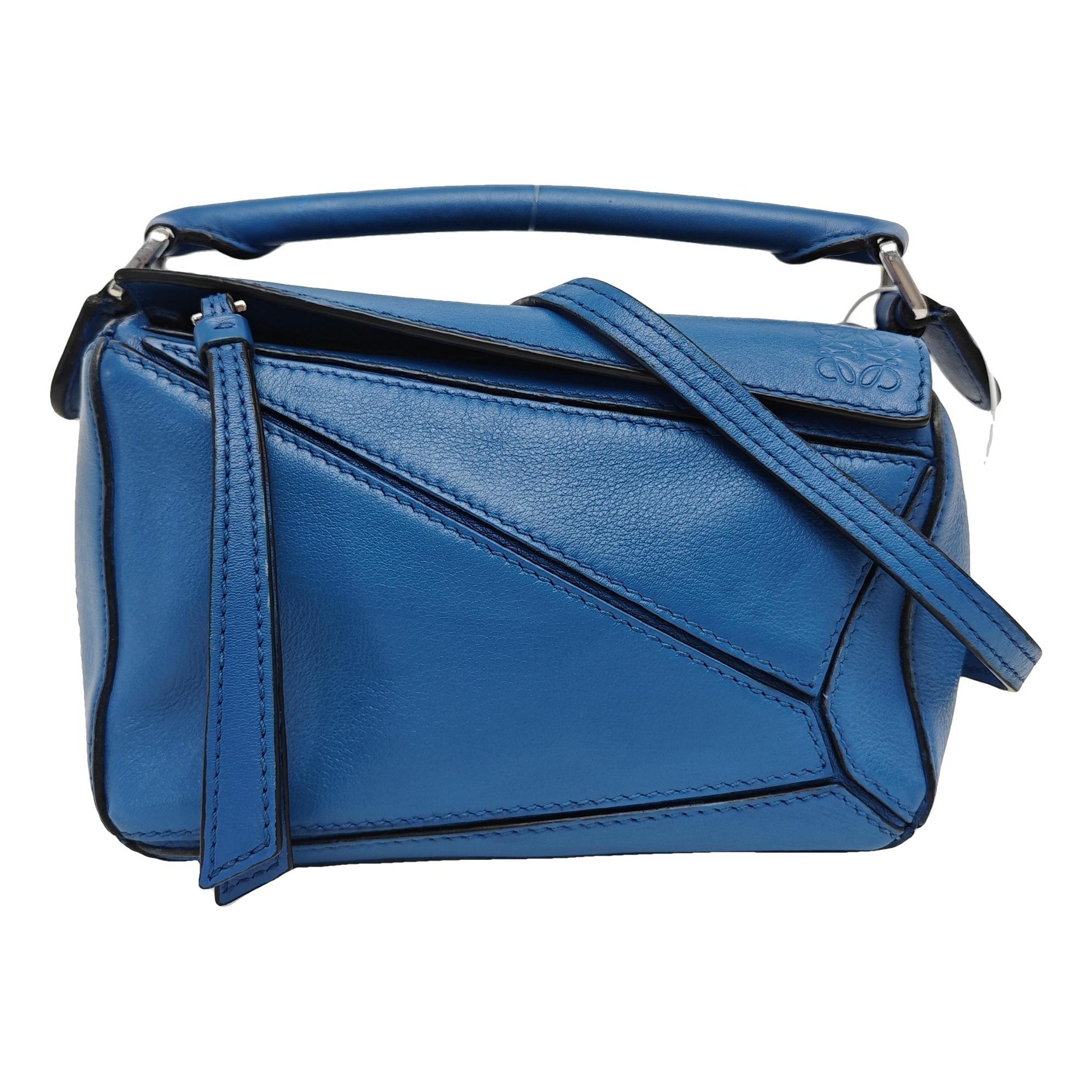 Puzzle leather handbag