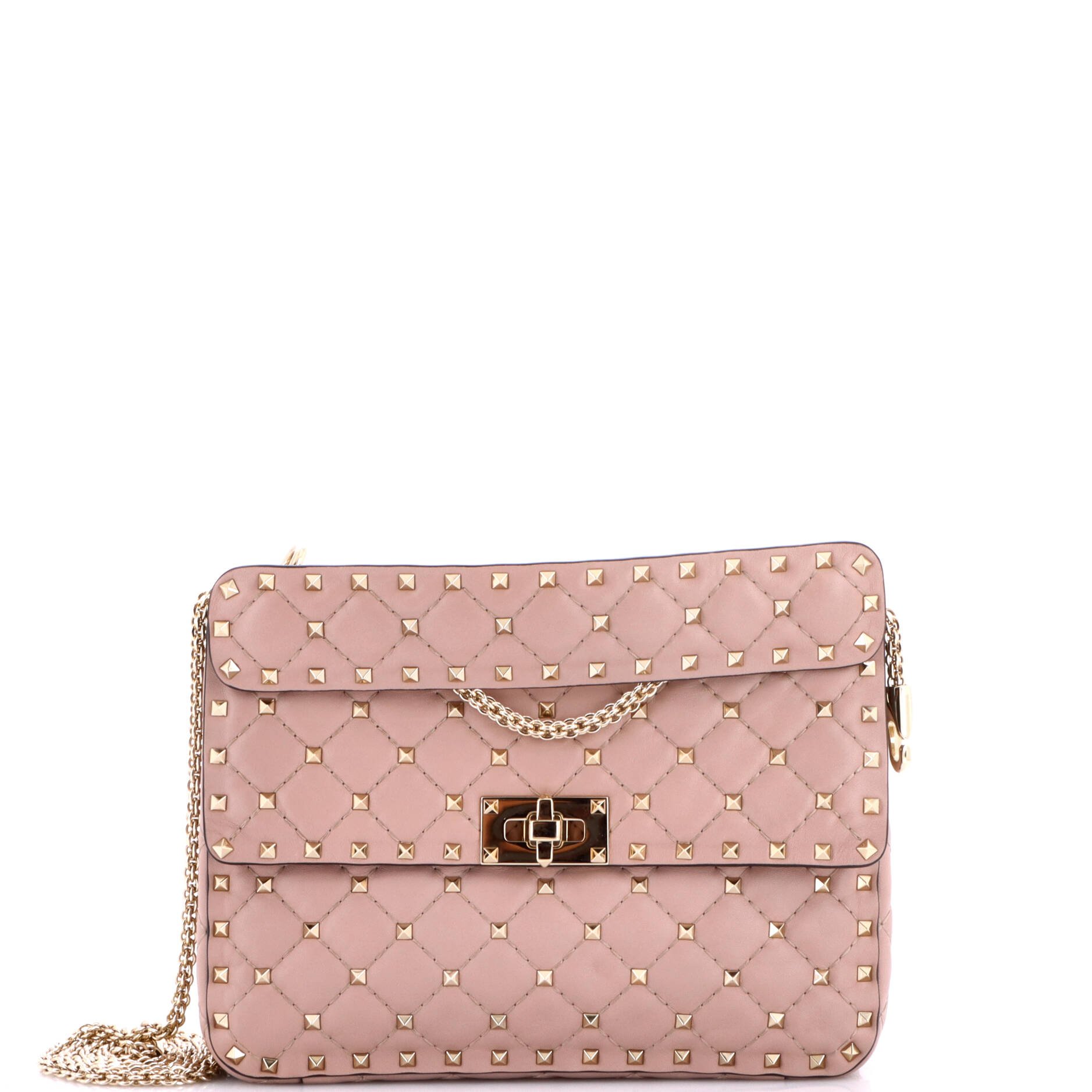 Rockstud Spike Flap Bag Quilted Leather Medium