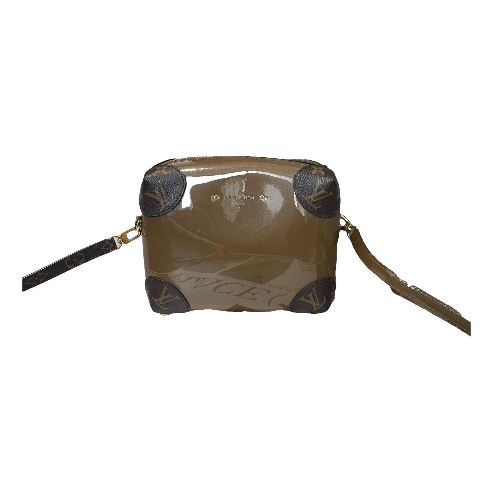 Patent leather handbag
