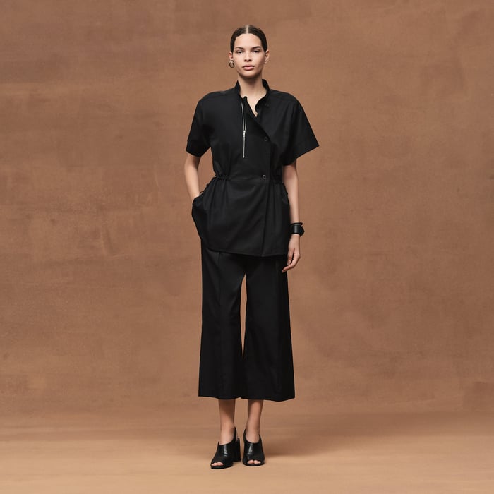Noir Drawstring Shirt
