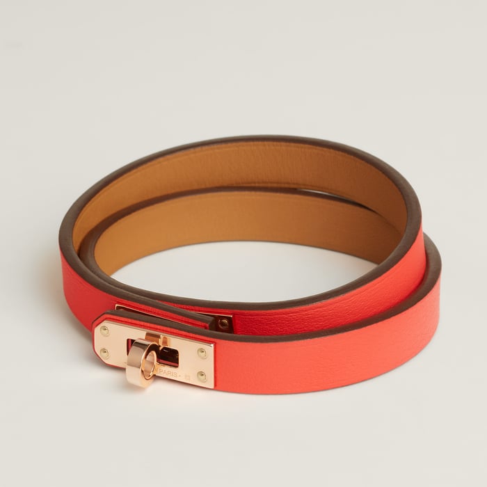Orange Field Mini Kelly Double Tour Bracelet