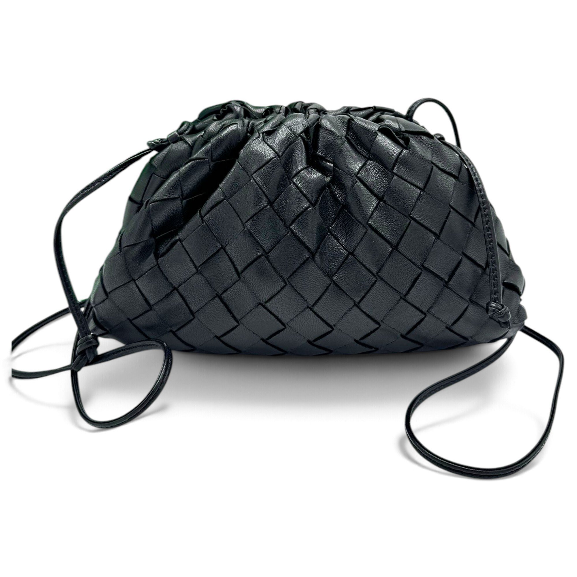 Pouch leather handbag