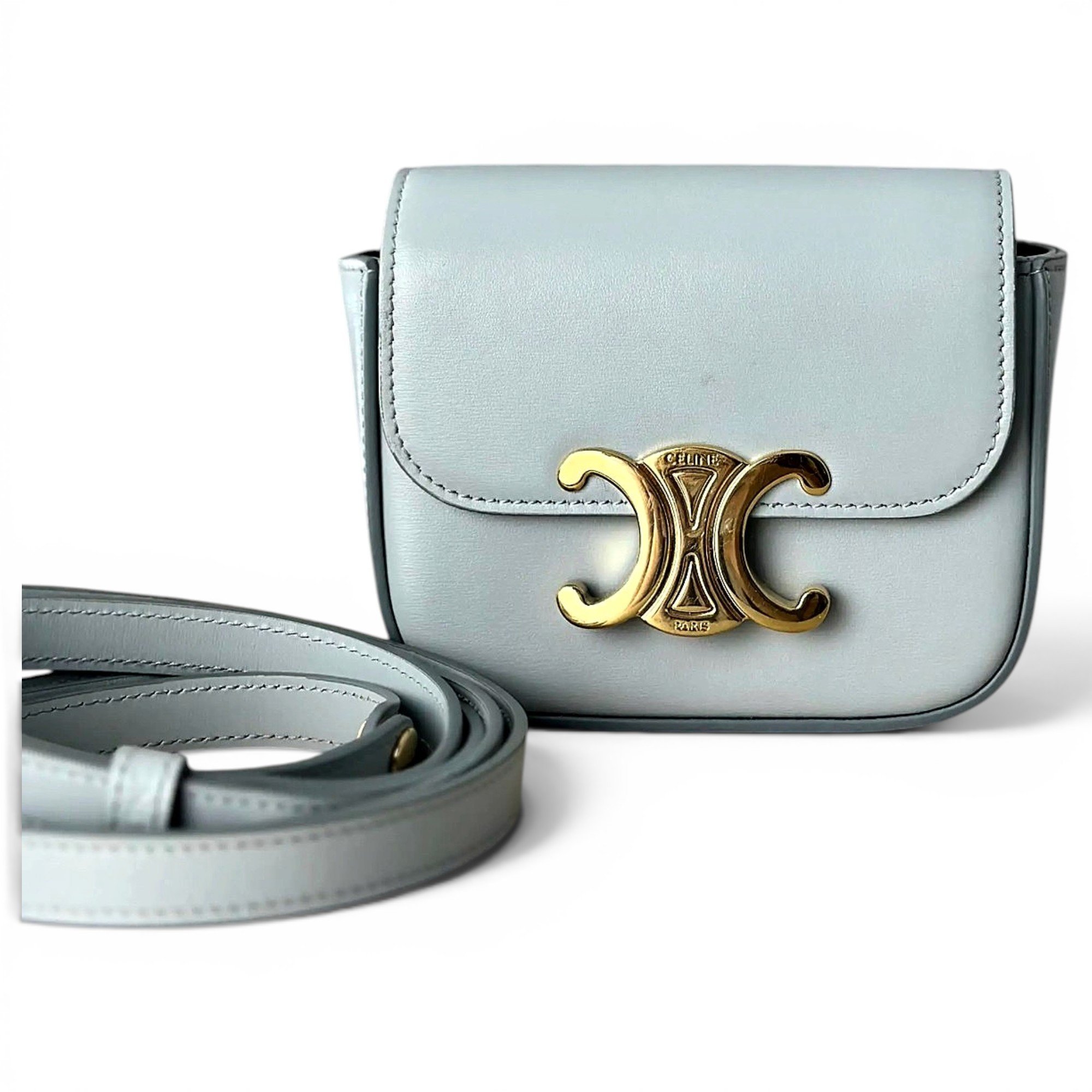 Triomphe leather handbag