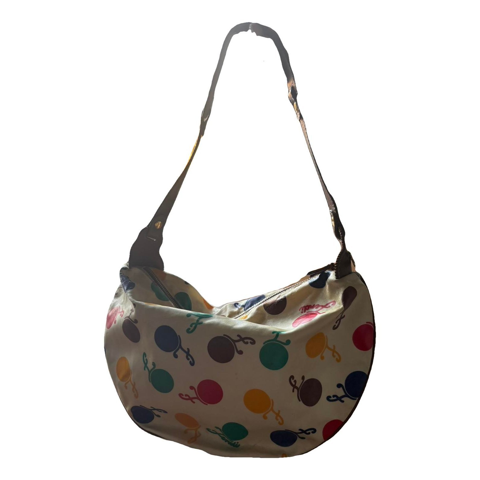 Croissant Vintage cloth handbag