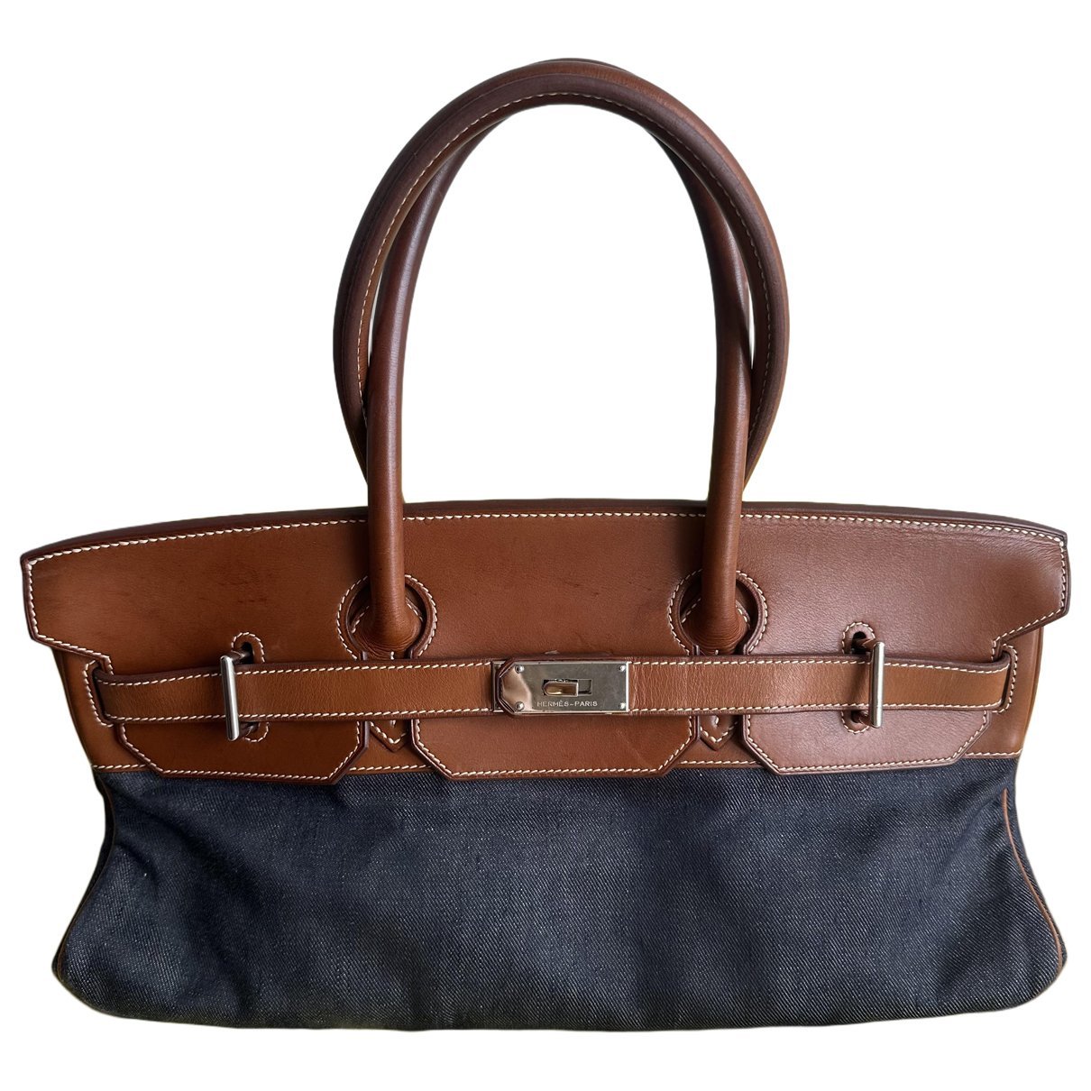 Hermes Birkin 40 Handbag Barenia Leather