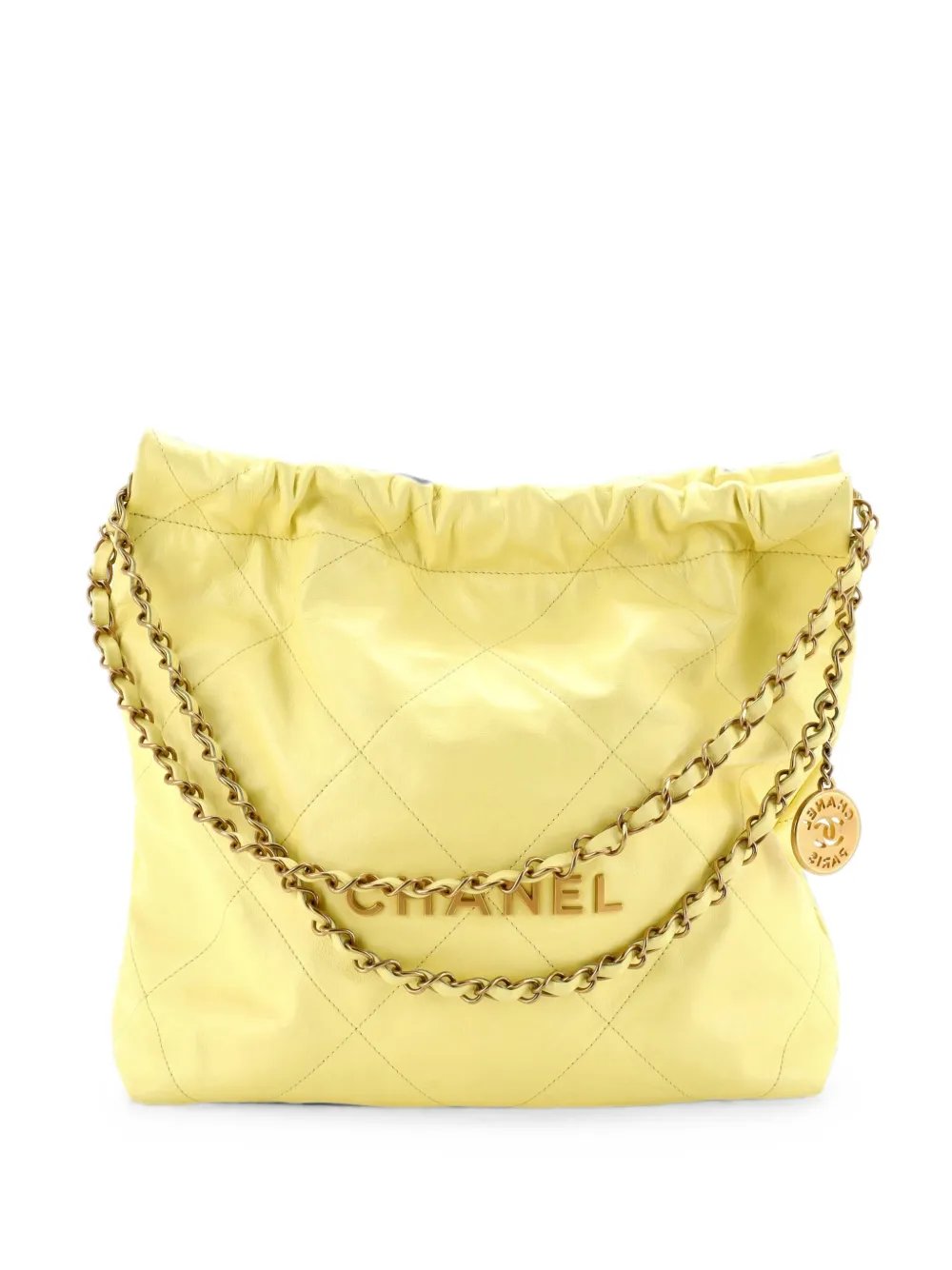 22 Chain Quilted Calfskin Small hobo bag