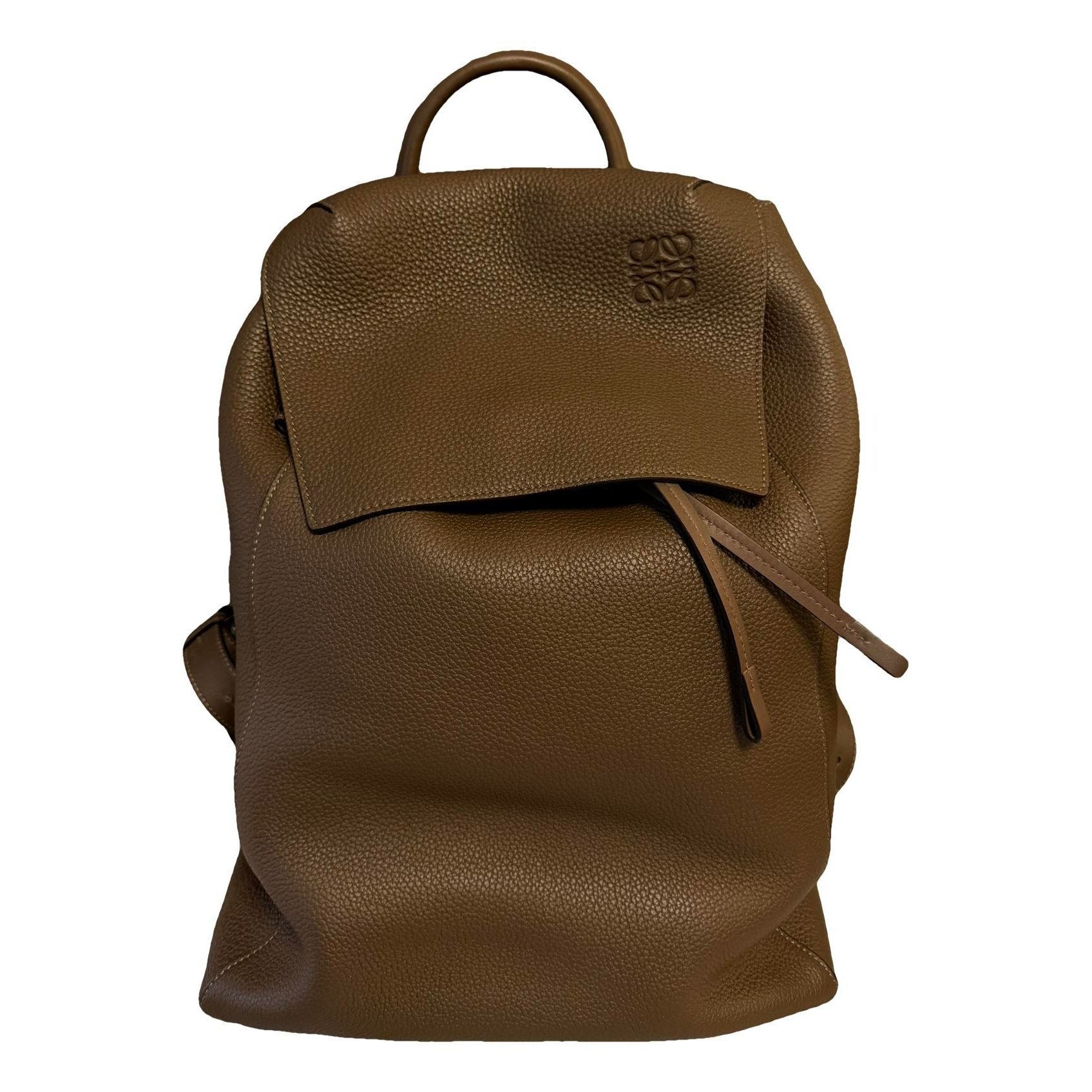 Leather backpack