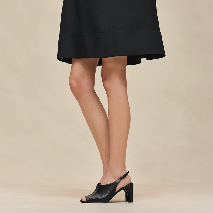 Noir Flared Short Dress
