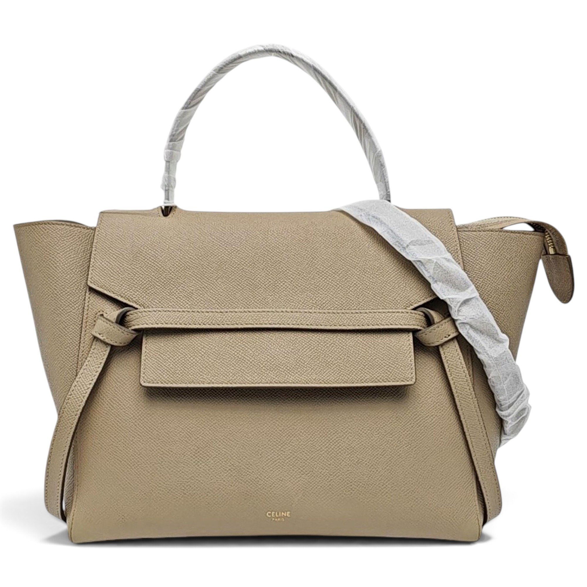 Belt leather handbag