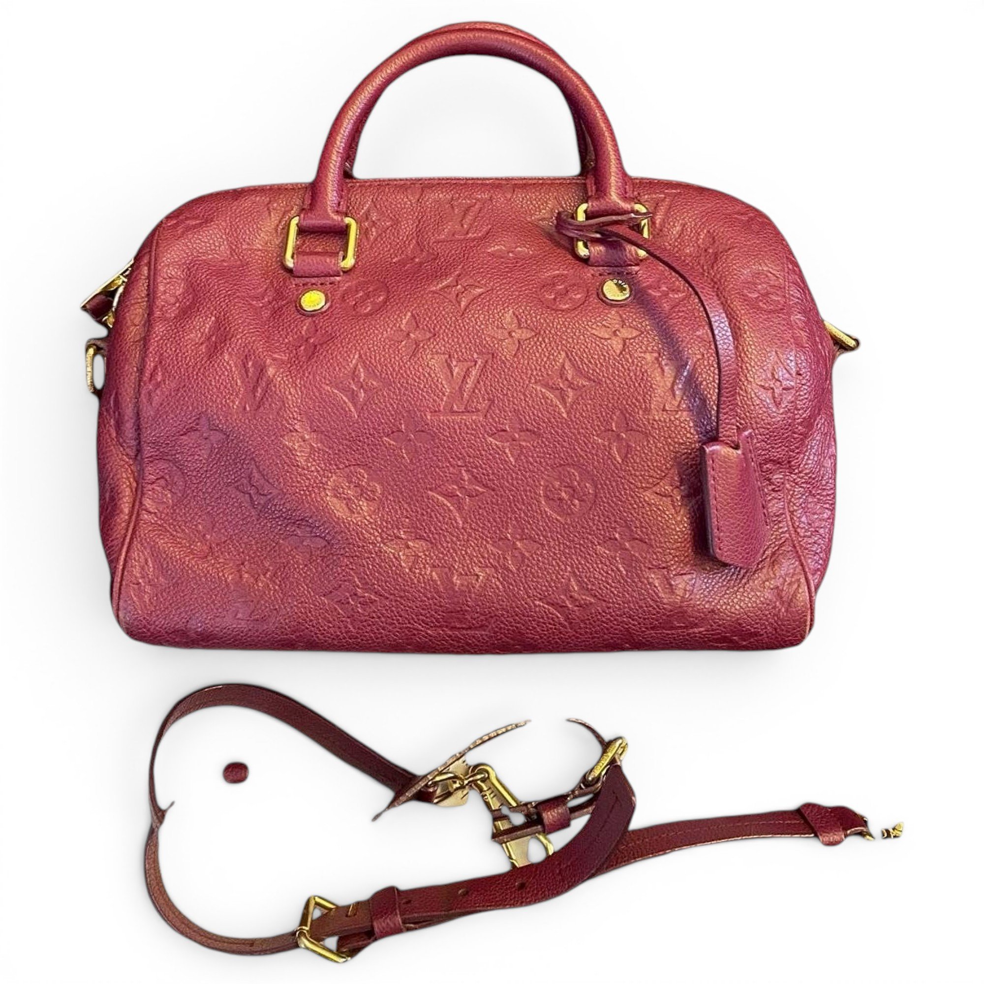 Speedy leather handbag