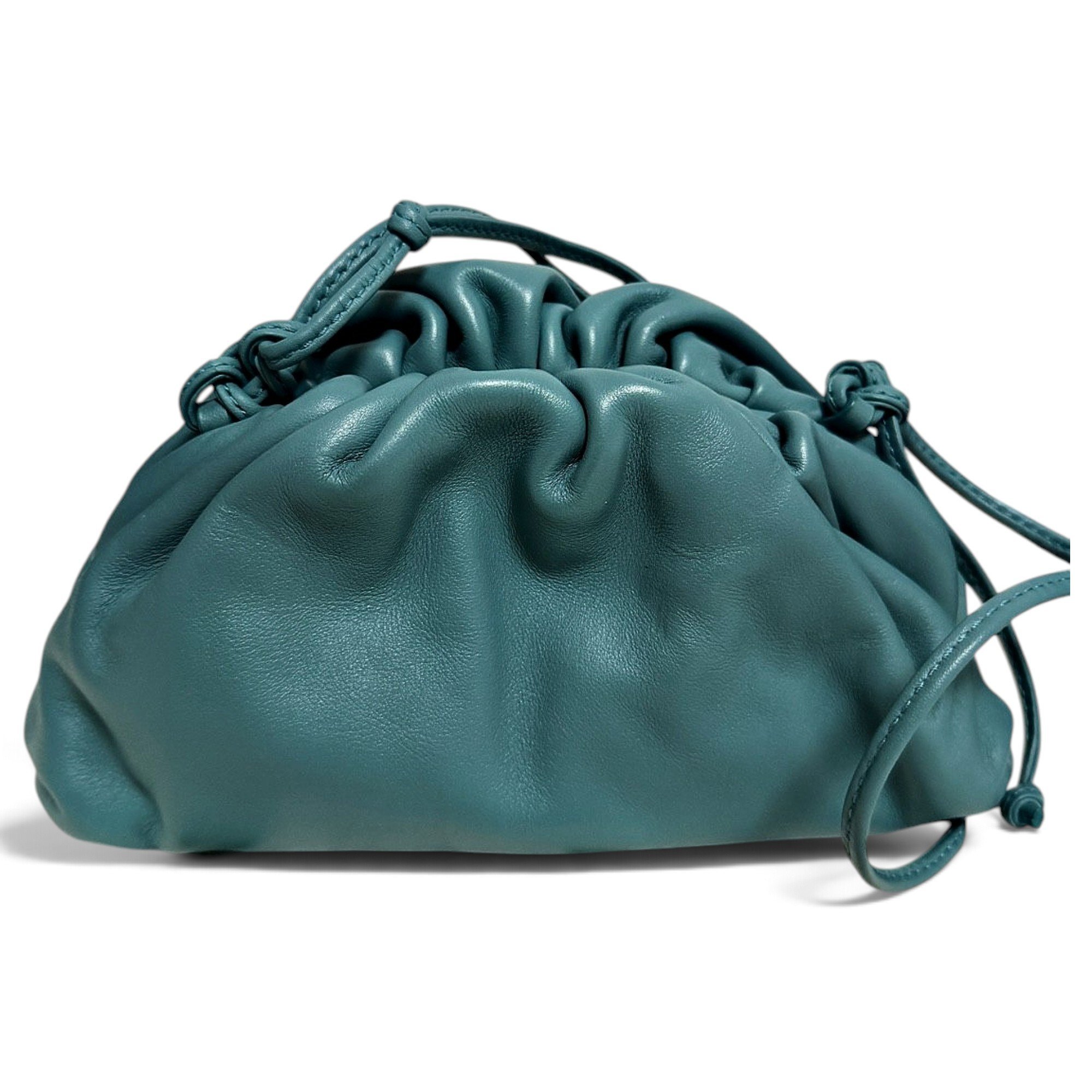 Pouch leather handbag