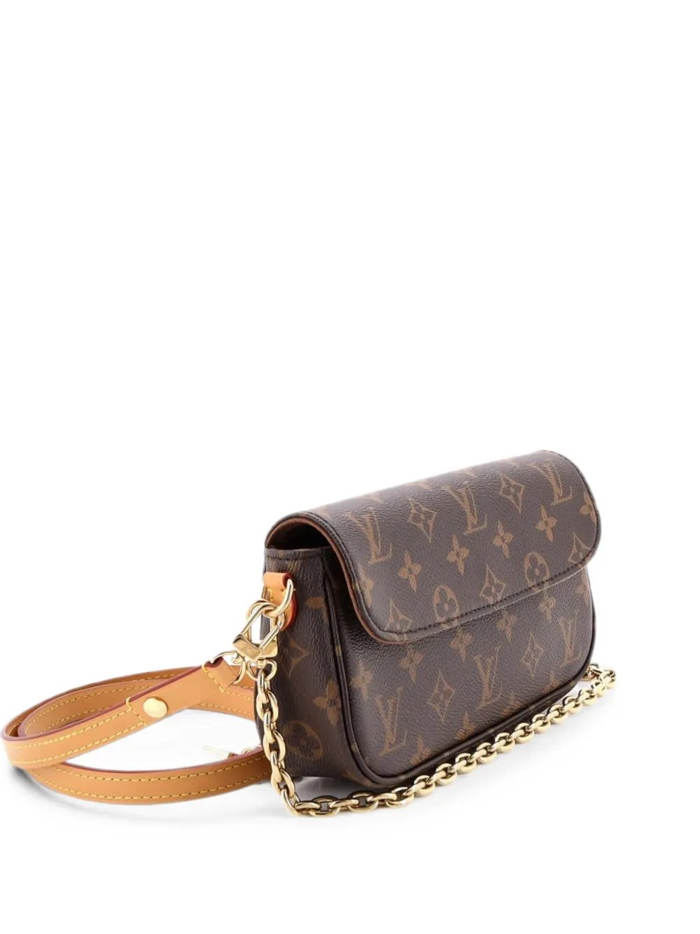 Ivy Wallet on Chain Monogram Canvas shoulder bag