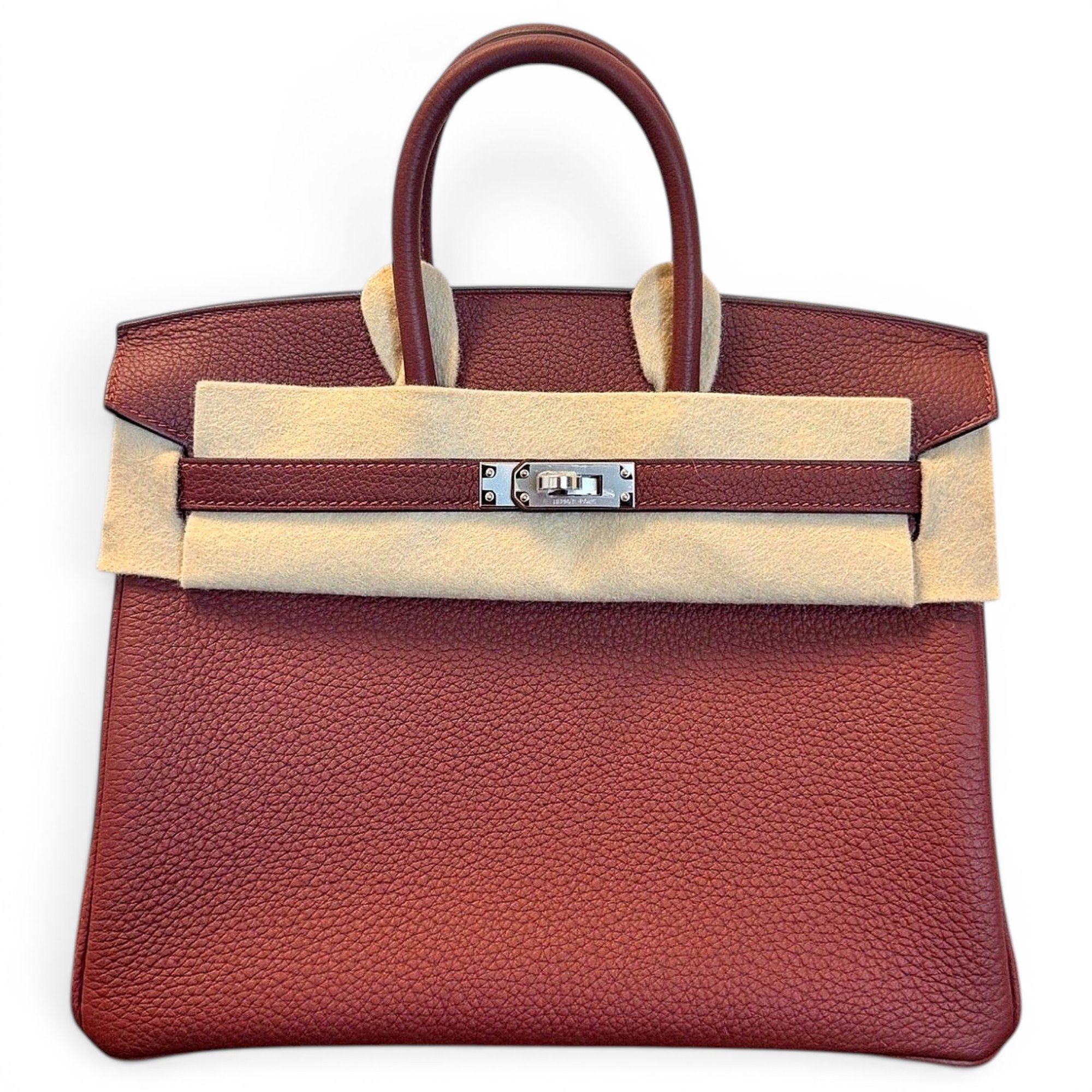 Birkin 25 leather handbag