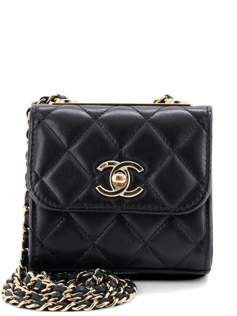 Trendy CC Clutch with Chain Quilted Lambskin Small crossbody bag