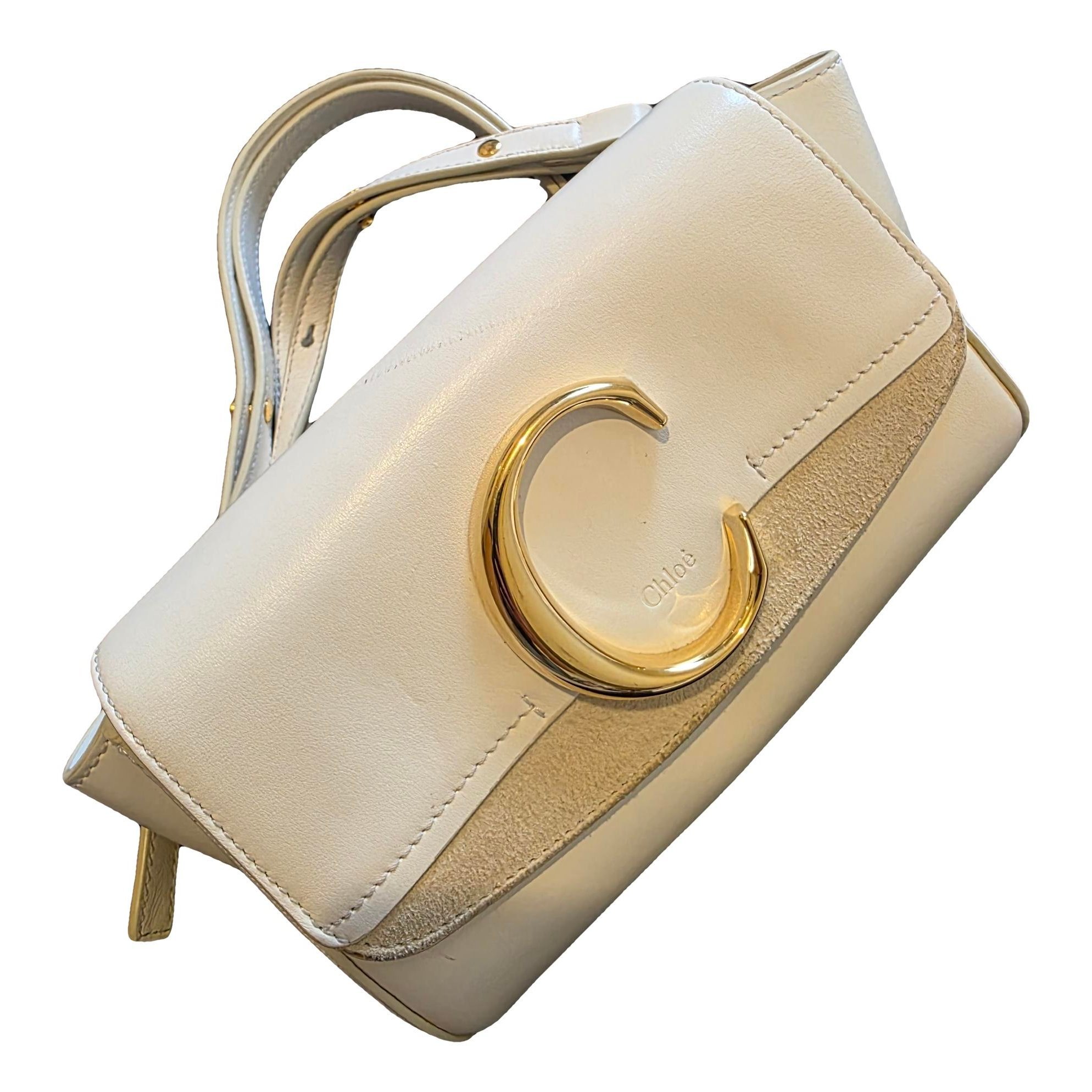 C leather crossbody bag