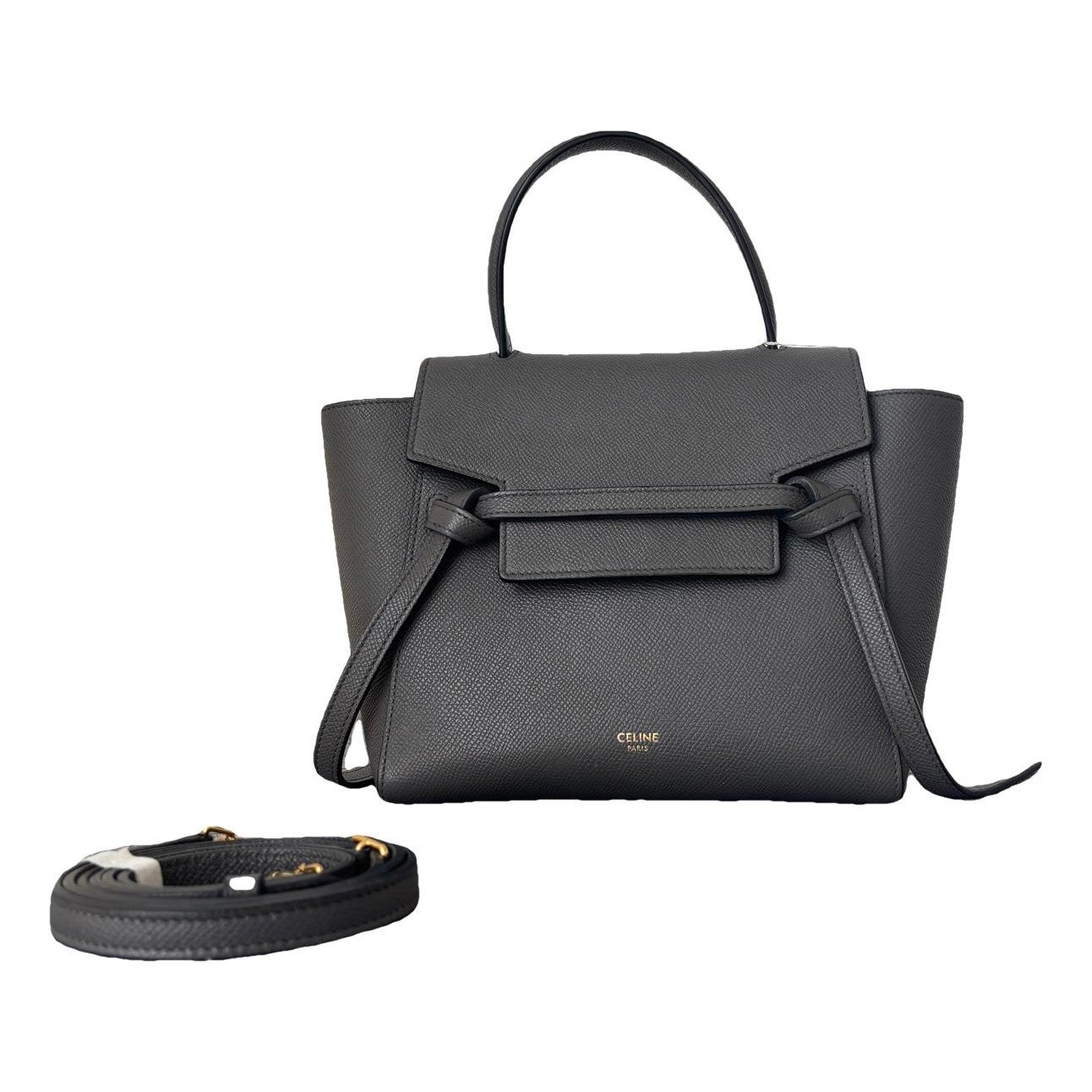 Belt leather handbag