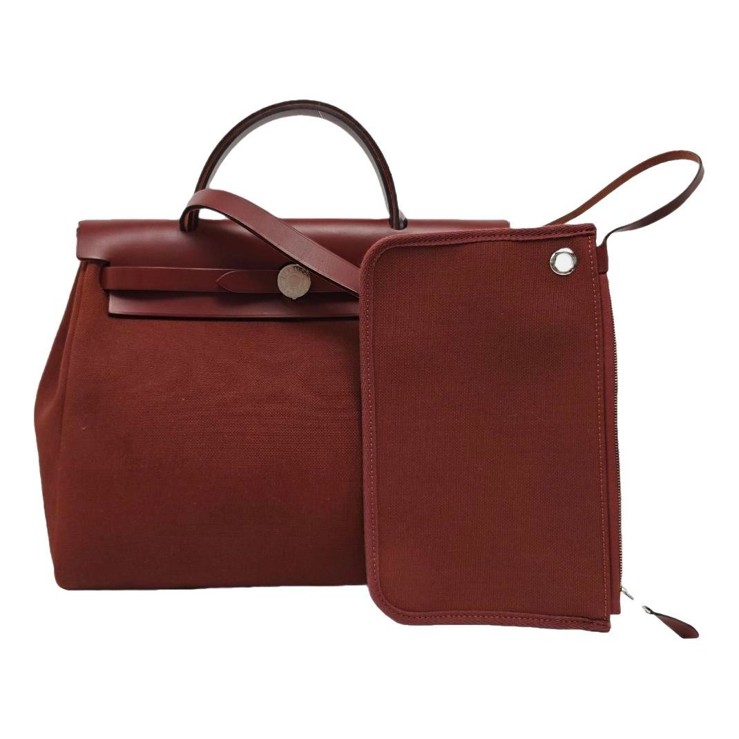 Hermes Herbag Handbag Natural