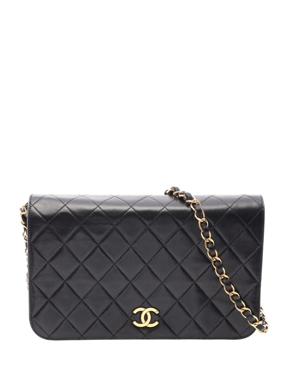 1997-1999 CC Quilted Lambskin Full Single Flap crossbody bag