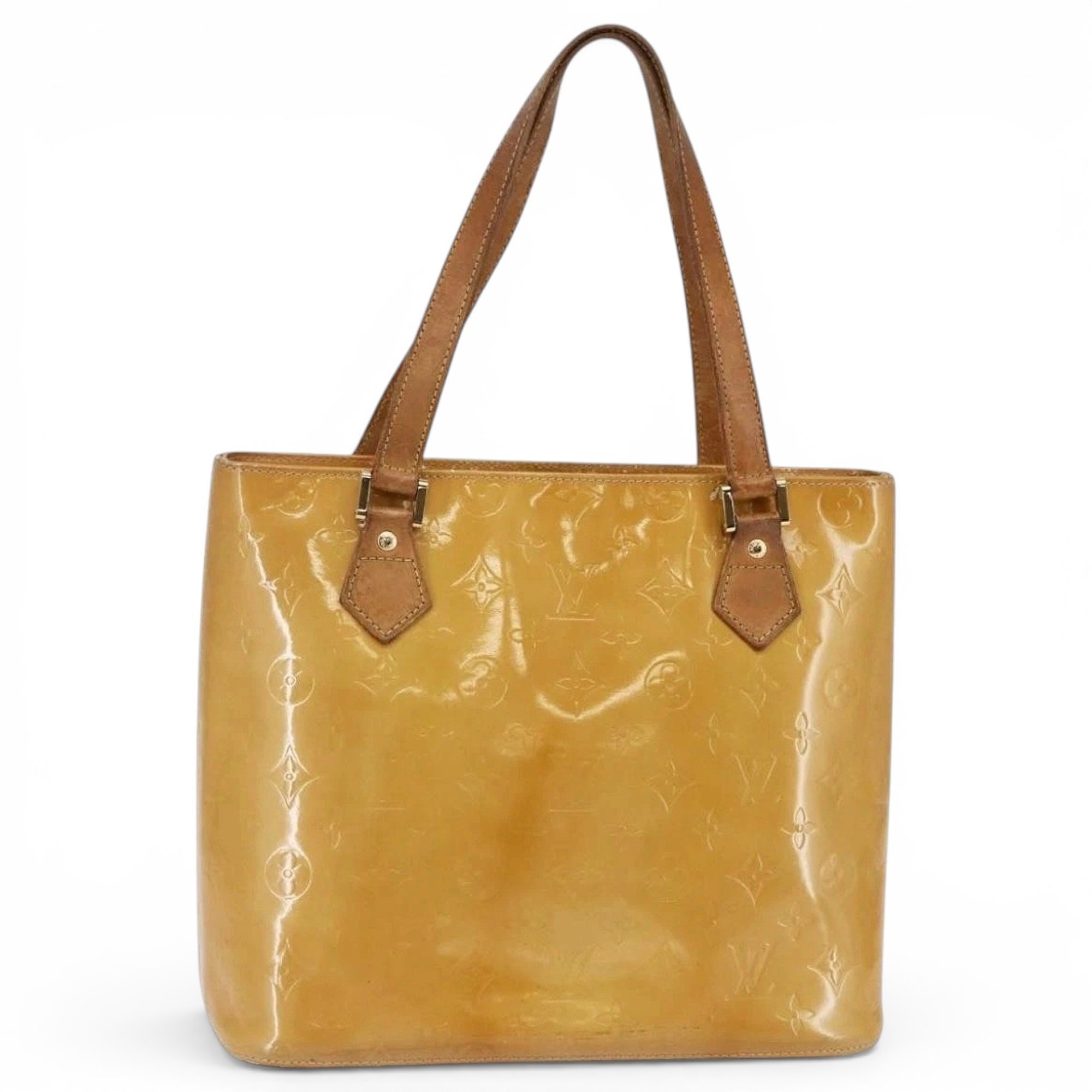 Patent leather handbag