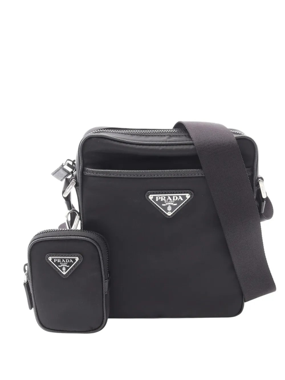 2013-2026 Saffiano Trimmed Tessuto Zip Top crossbody bag