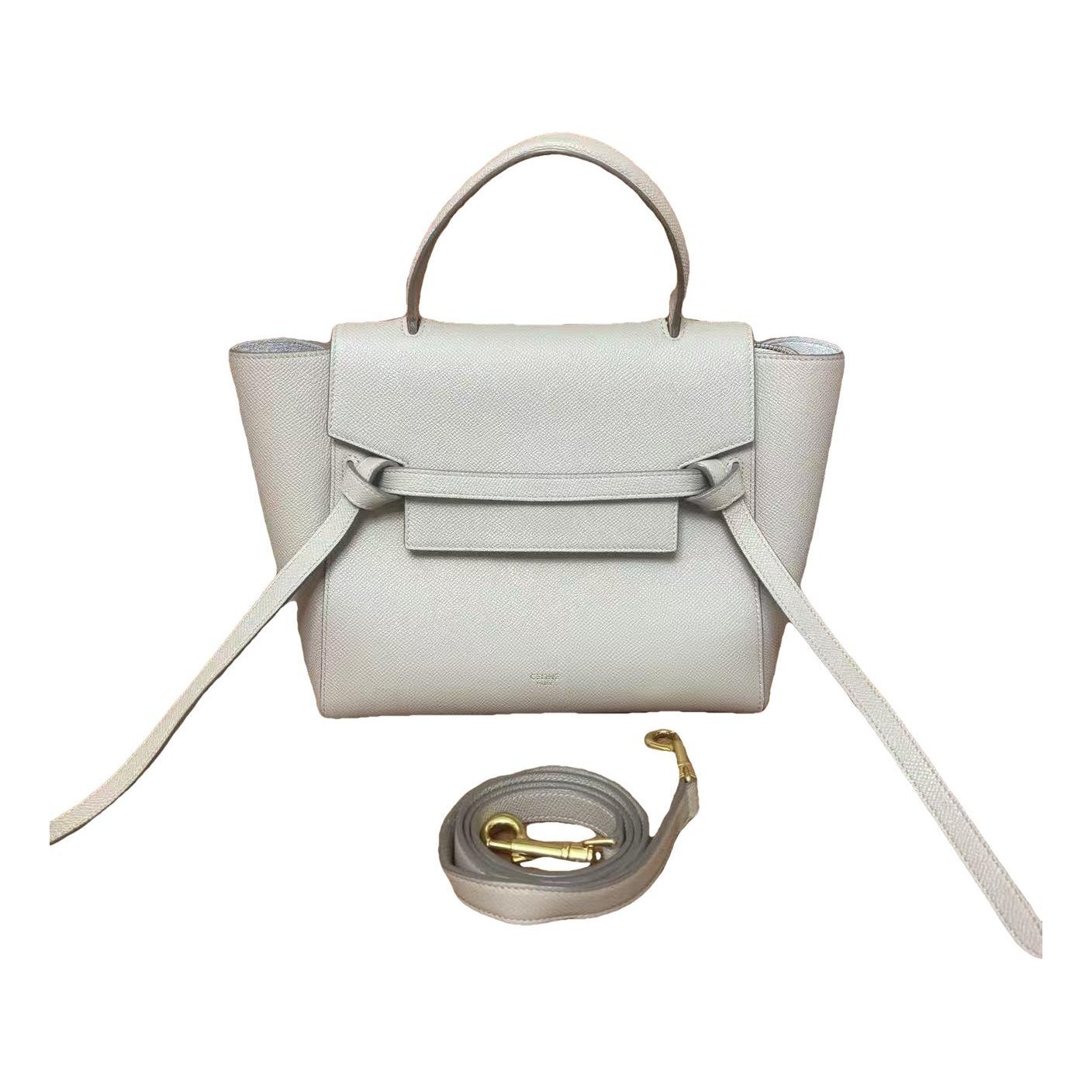 Belt leather handbag