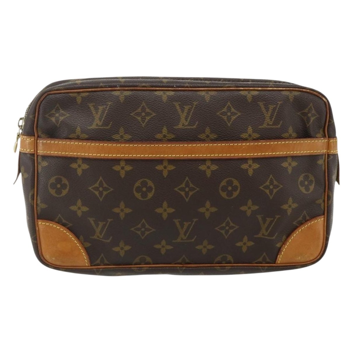 Leather clutch bag