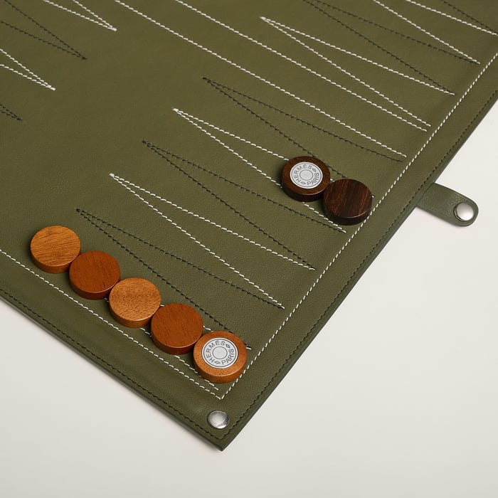 Vert Véronèse Paris-louxor Foldable Backgammon Game