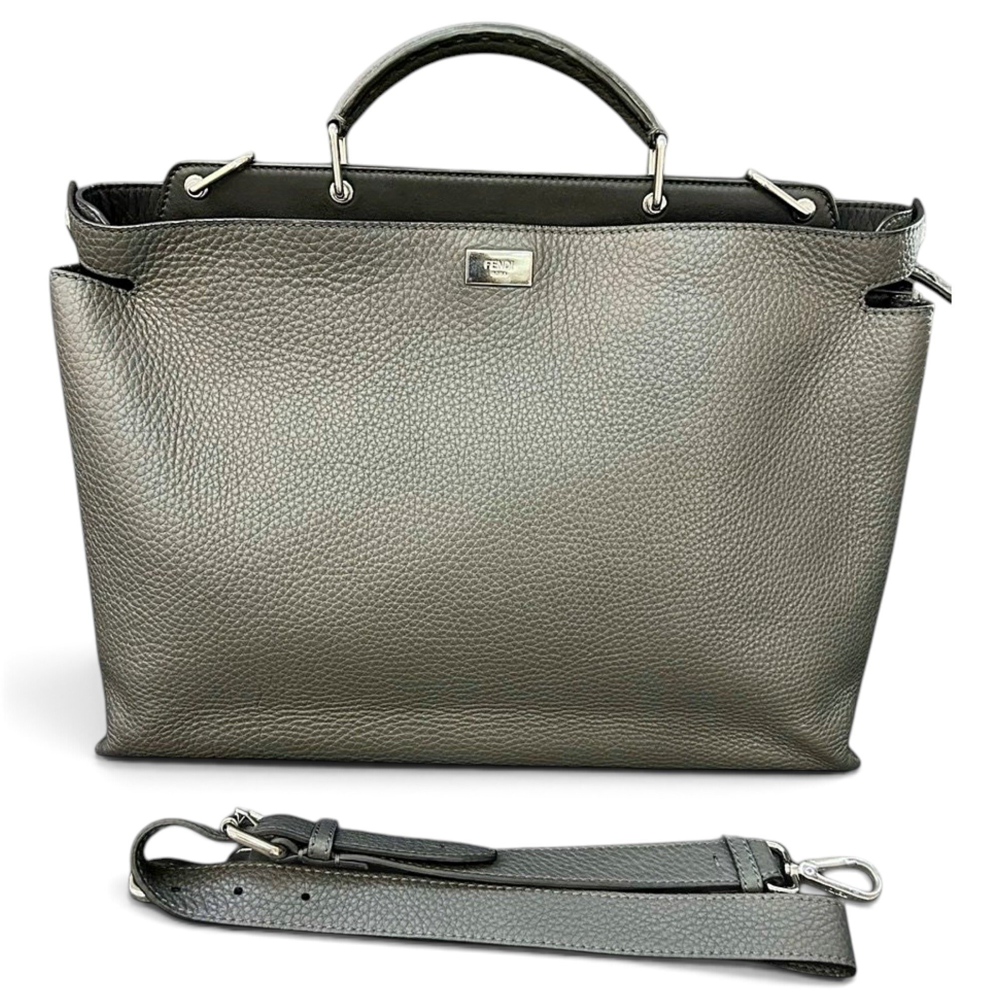 Peekaboo leather handbag