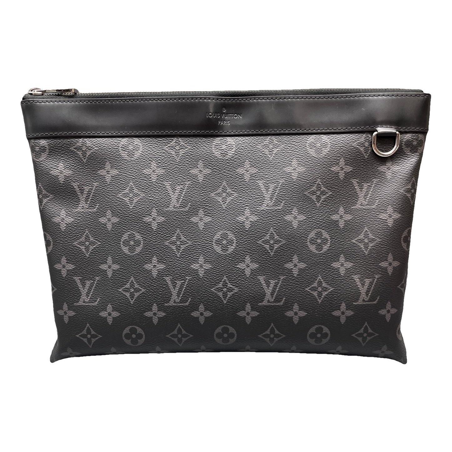 Leather clutch bag