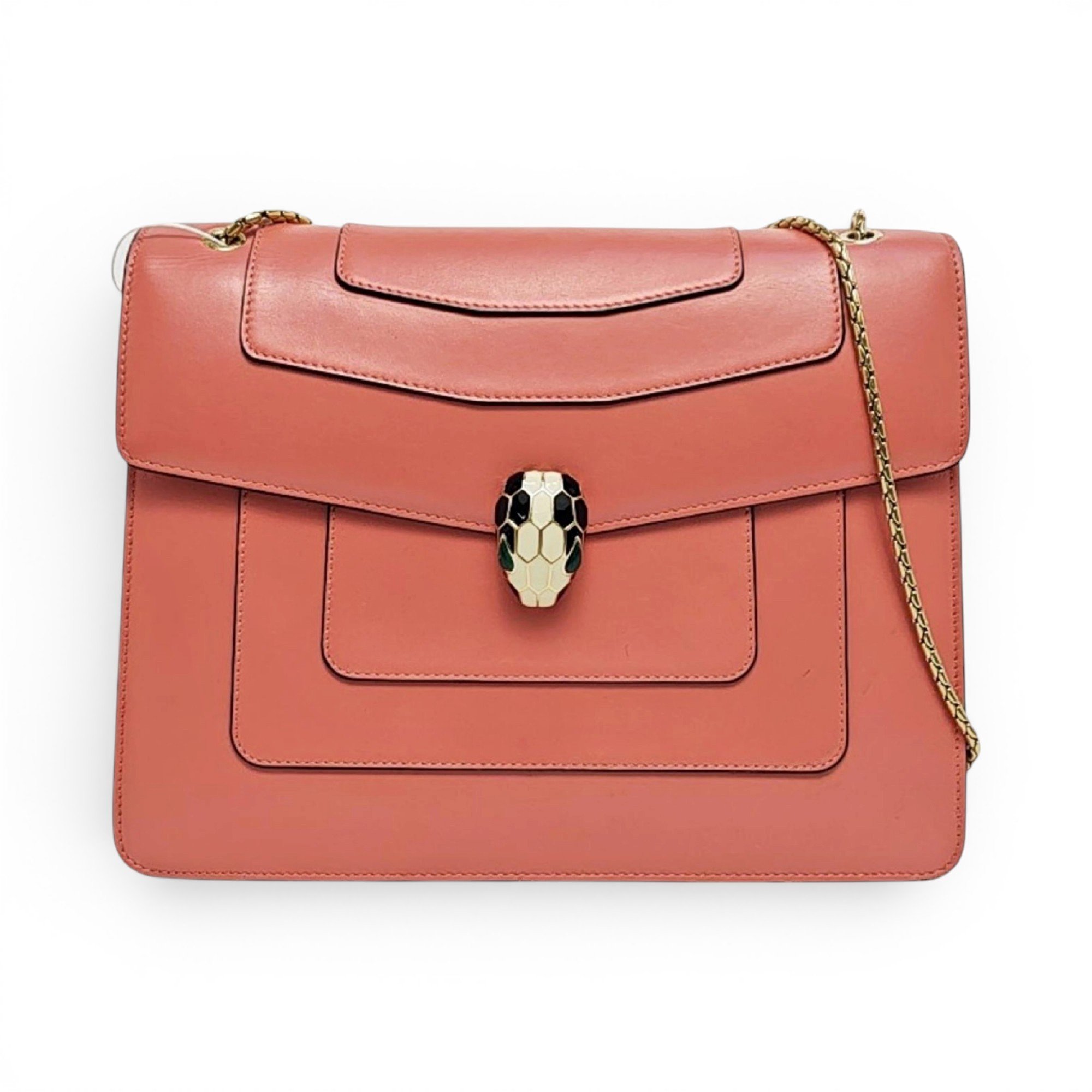 Serpenti leather handbag