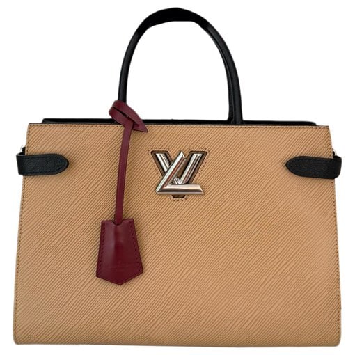 Twist leather handbag
