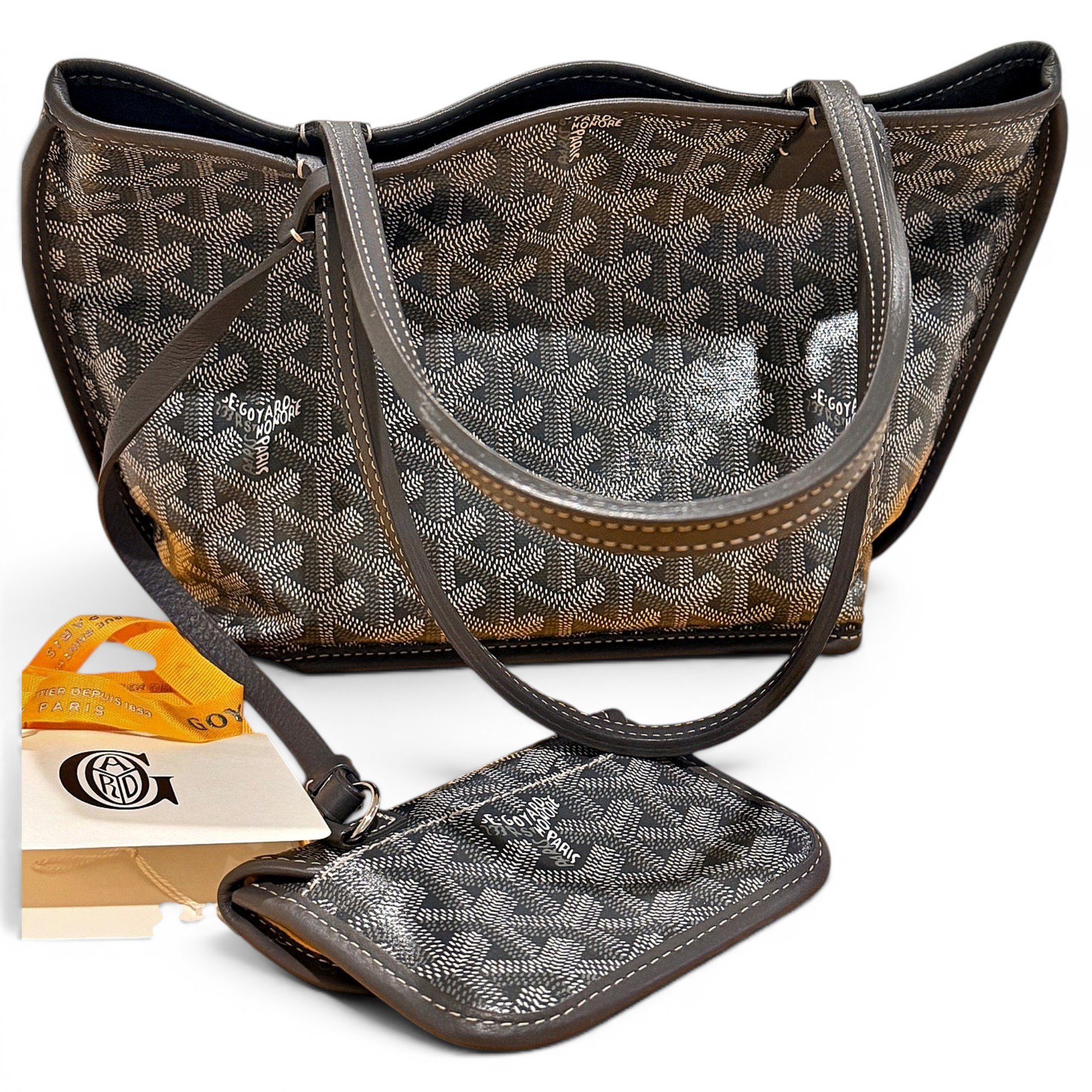 Goyard Anjou leather tote