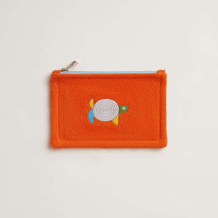 Orange Géranium Animaux Nattes Case, Mini Model