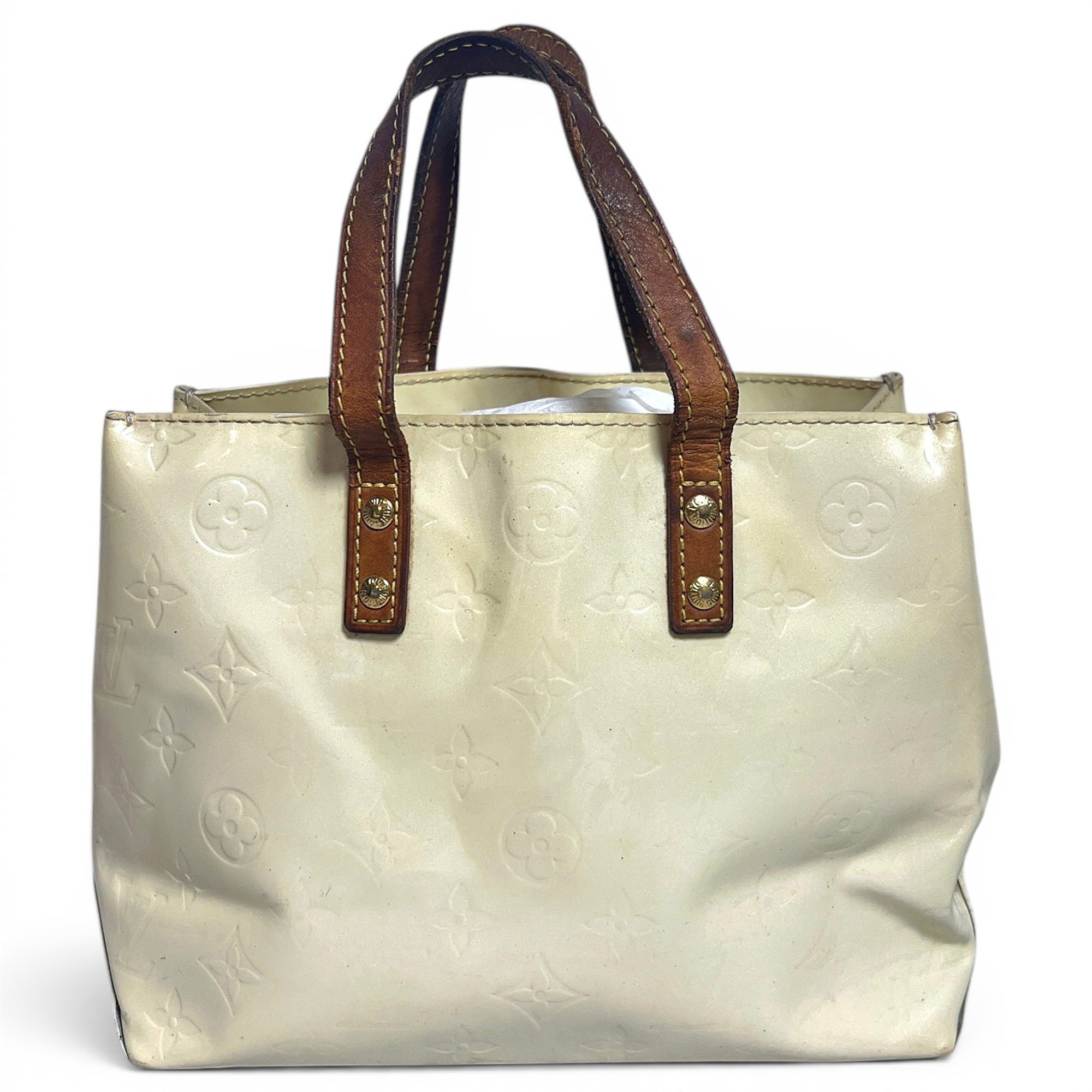 Reade patent leather tote