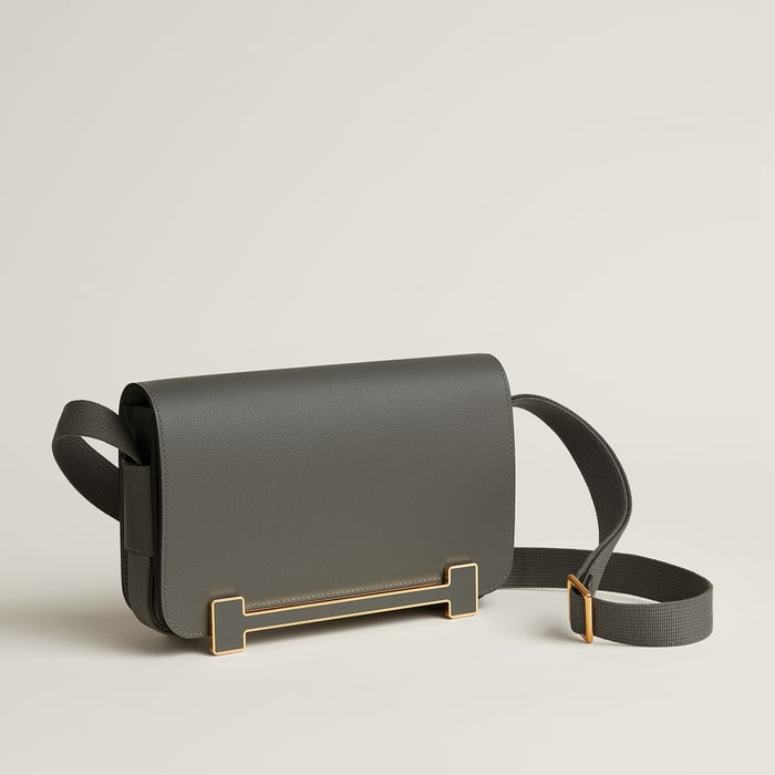 邁耶灰色 Hermès Geta Slim肩背包