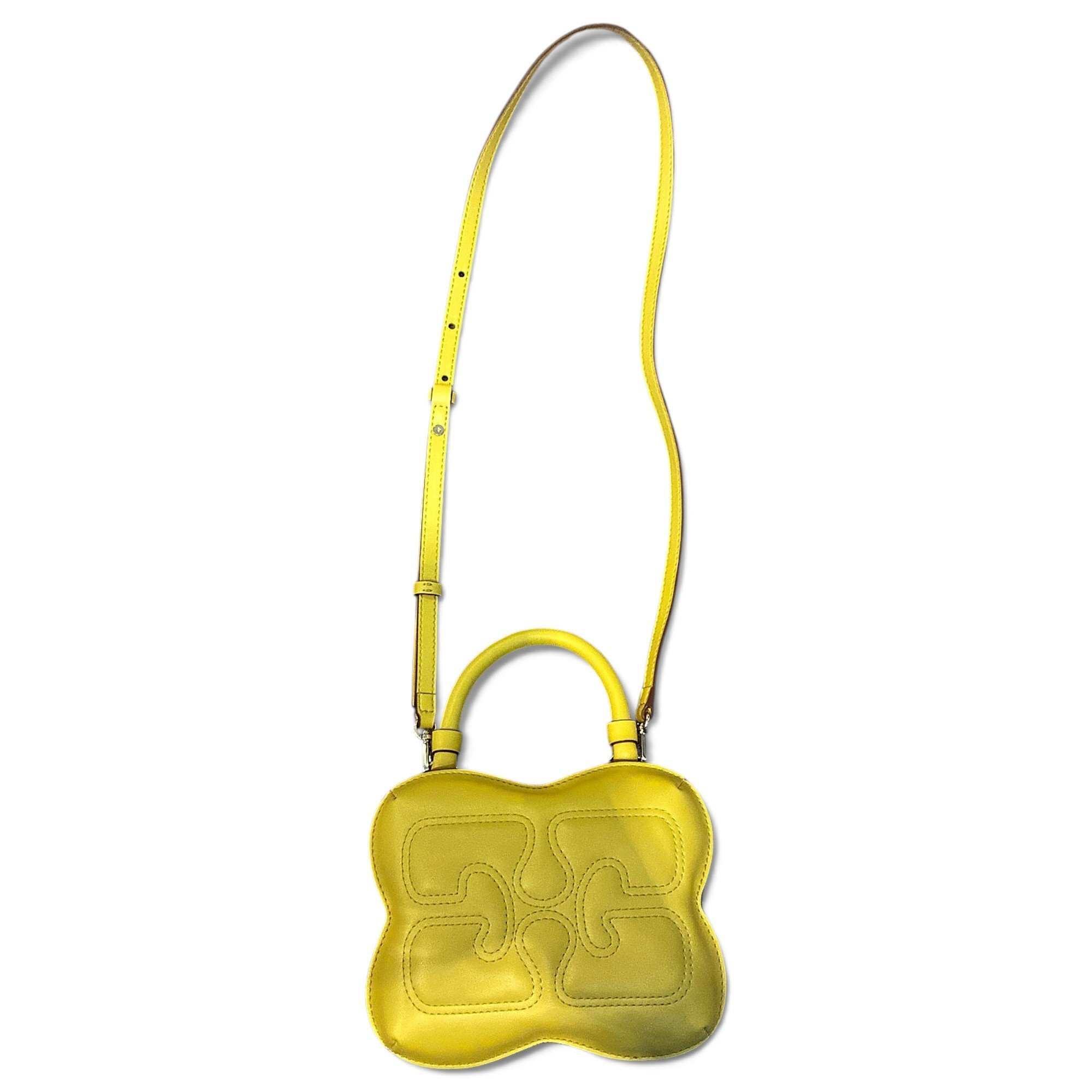 Butterfly leather handbag