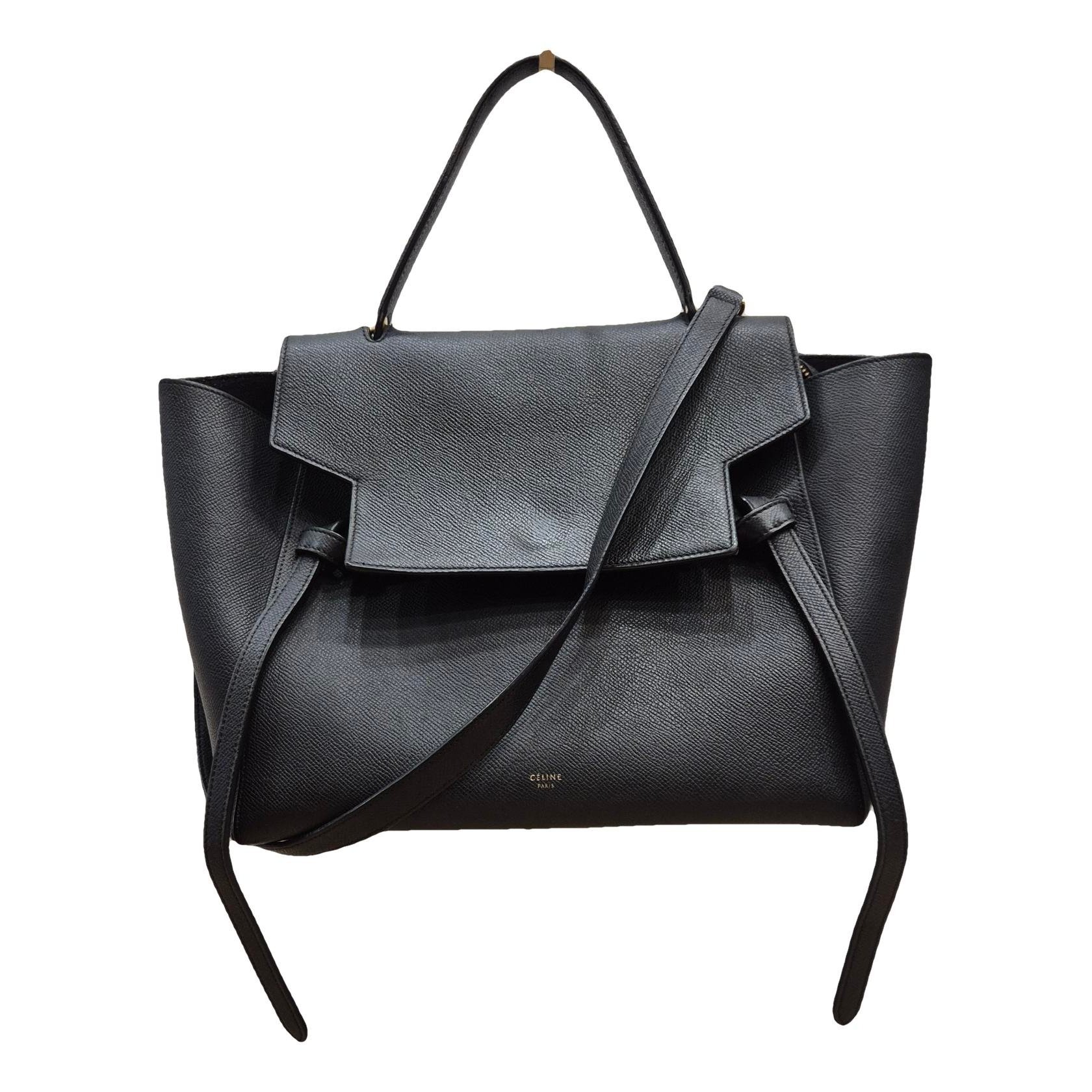 Belt leather handbag